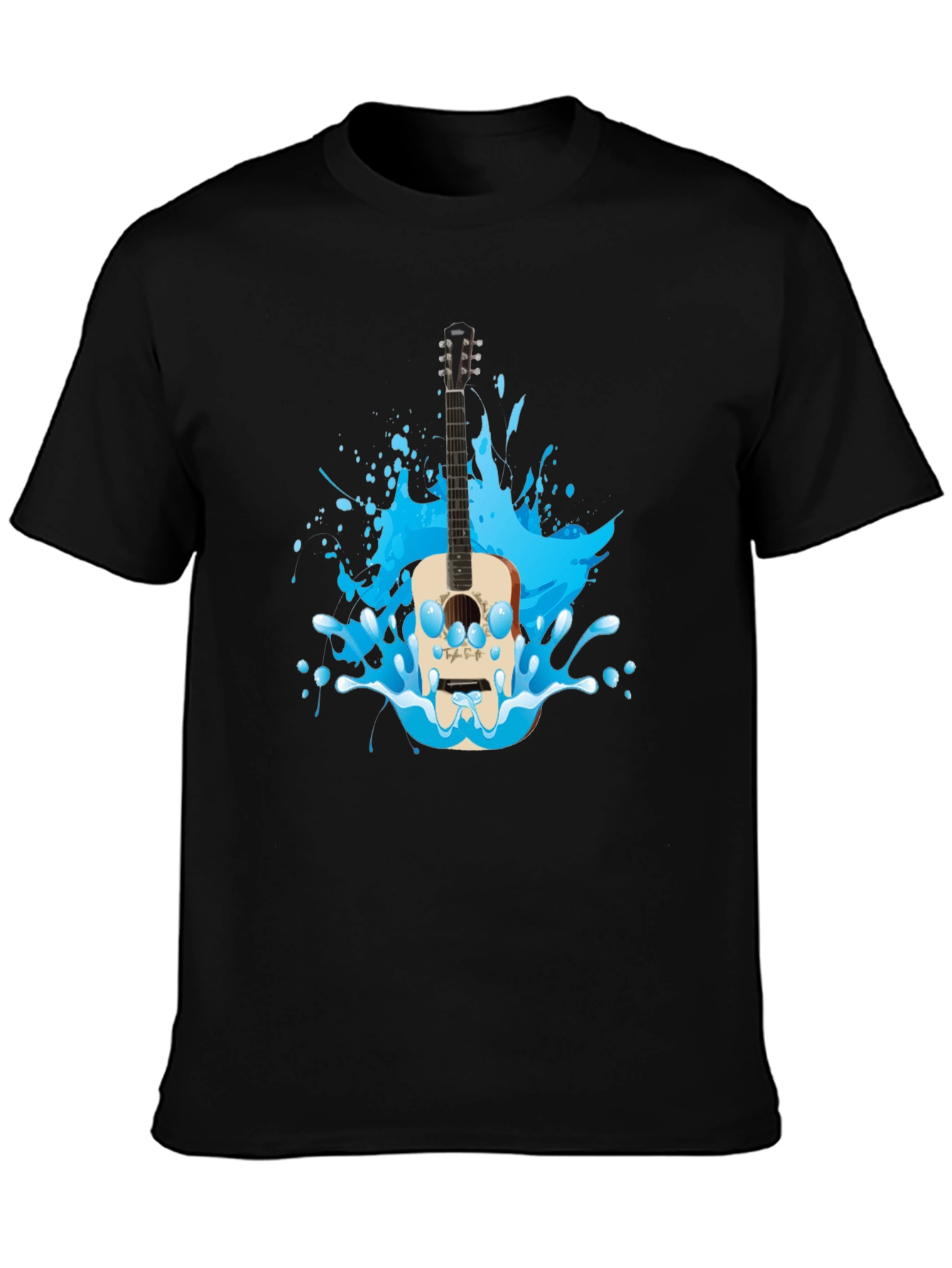 Guitar Splash Graphic T-Shirt