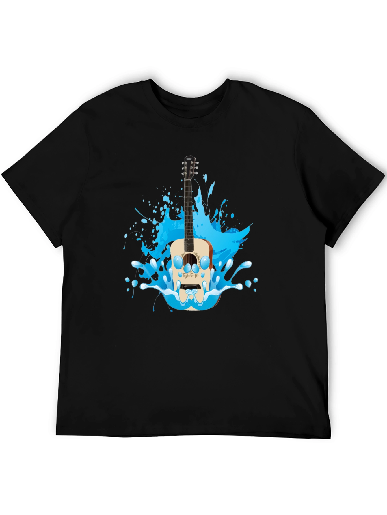 Guitar Splash Graphic T-Shirt