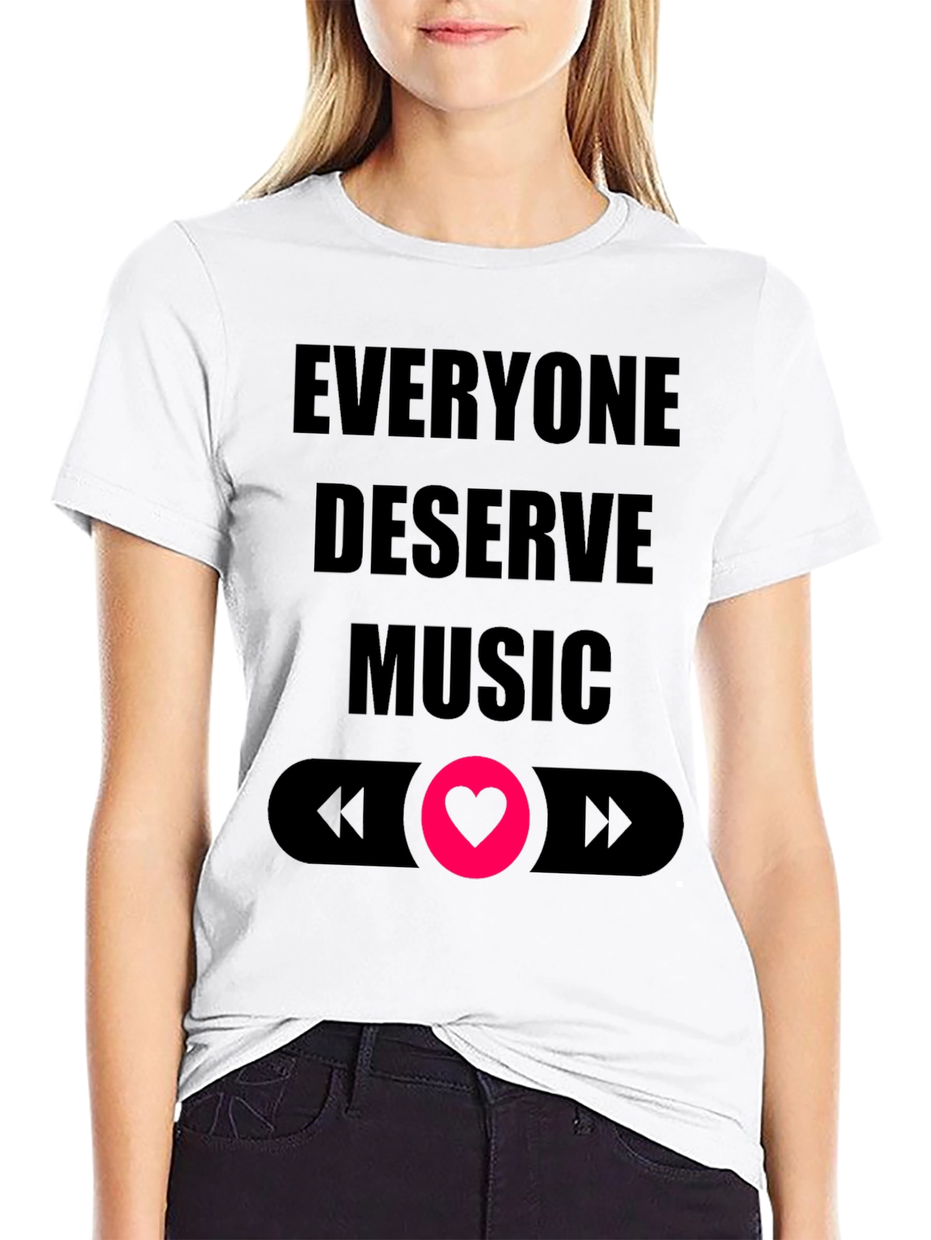 Everyone Deserves Music Graphic T-Shirt