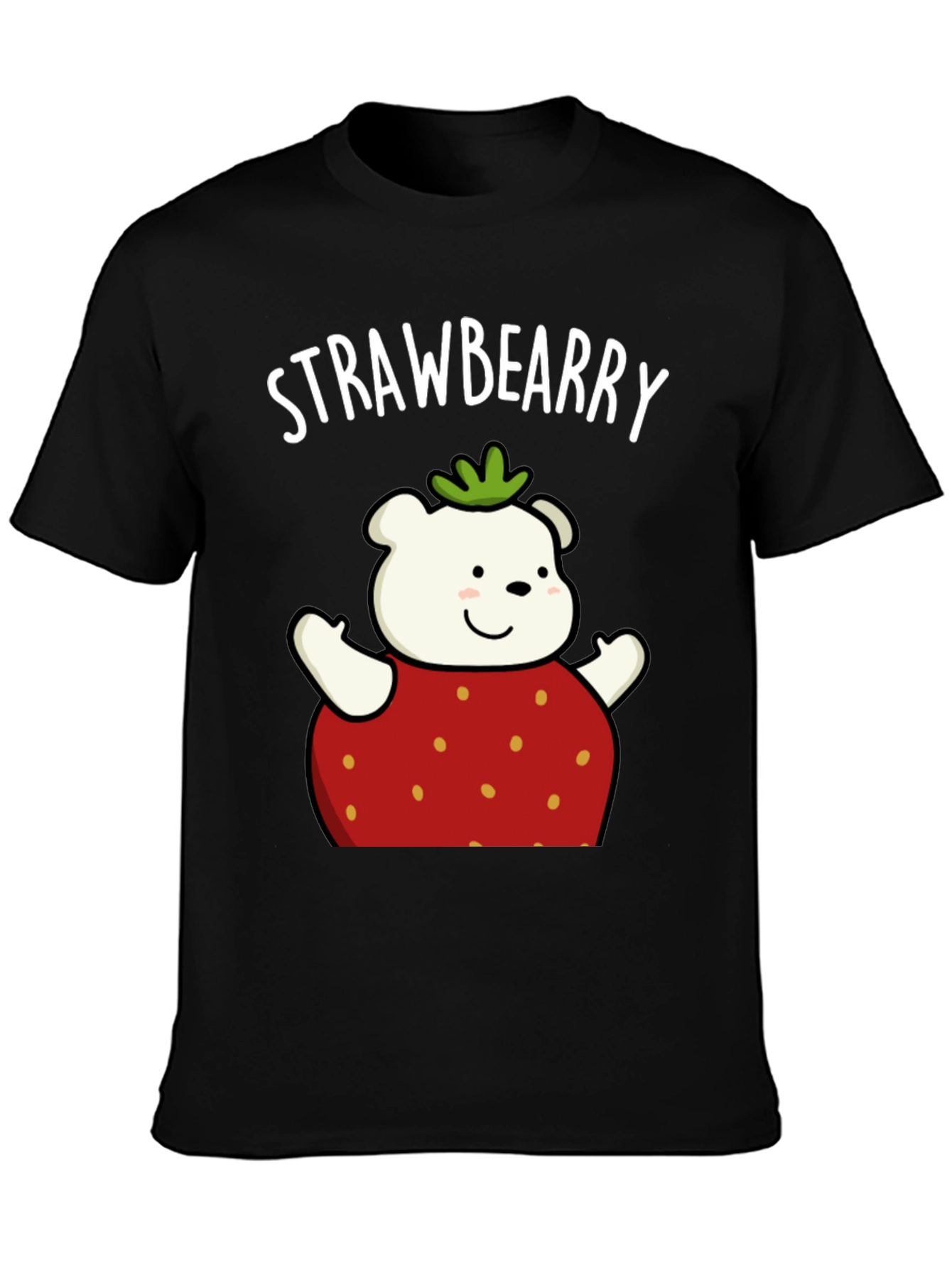 Strawberry Bear Graphic T-Shirt
