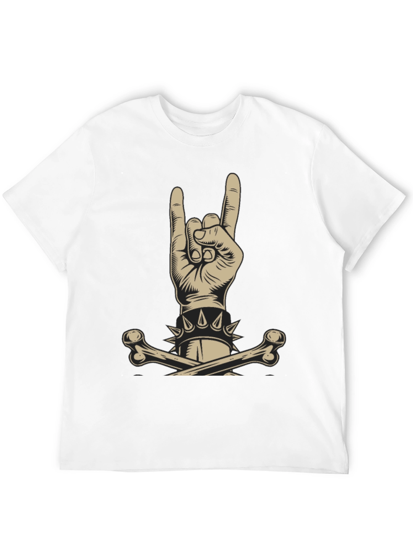Rock On Graphic T-Shirt - Skull & Bones Design
