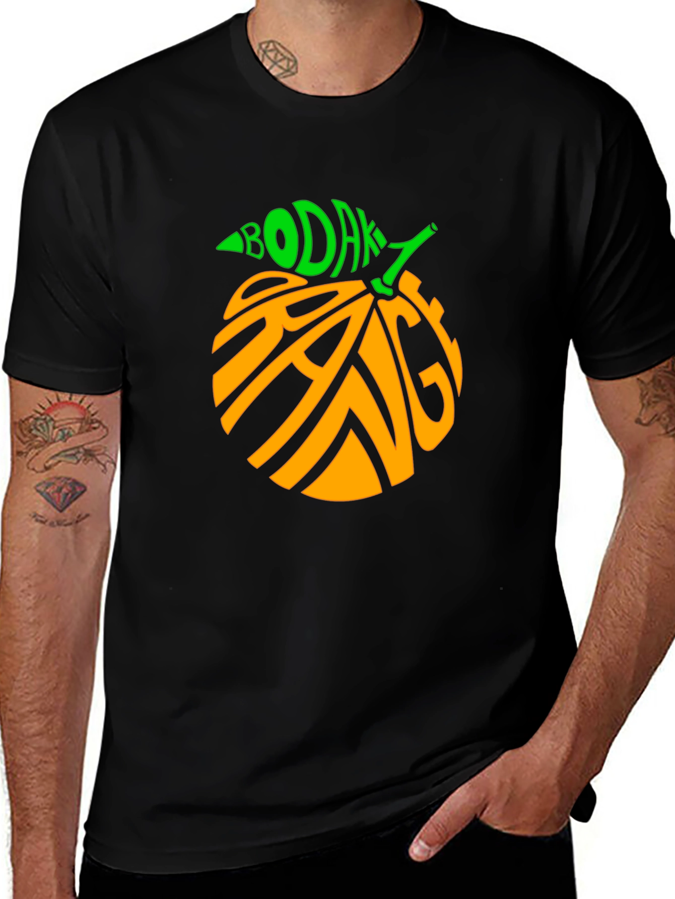 Bodak Orange Graphic Tee - Cool Fruit Design