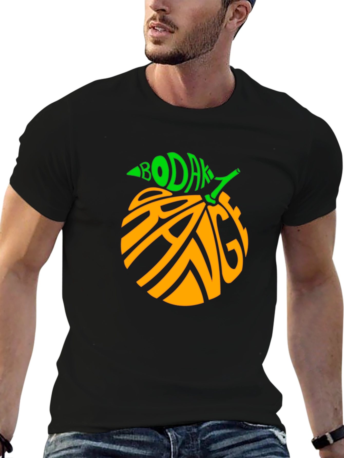 Bodak Orange Graphic Tee - Cool Fruit Design
