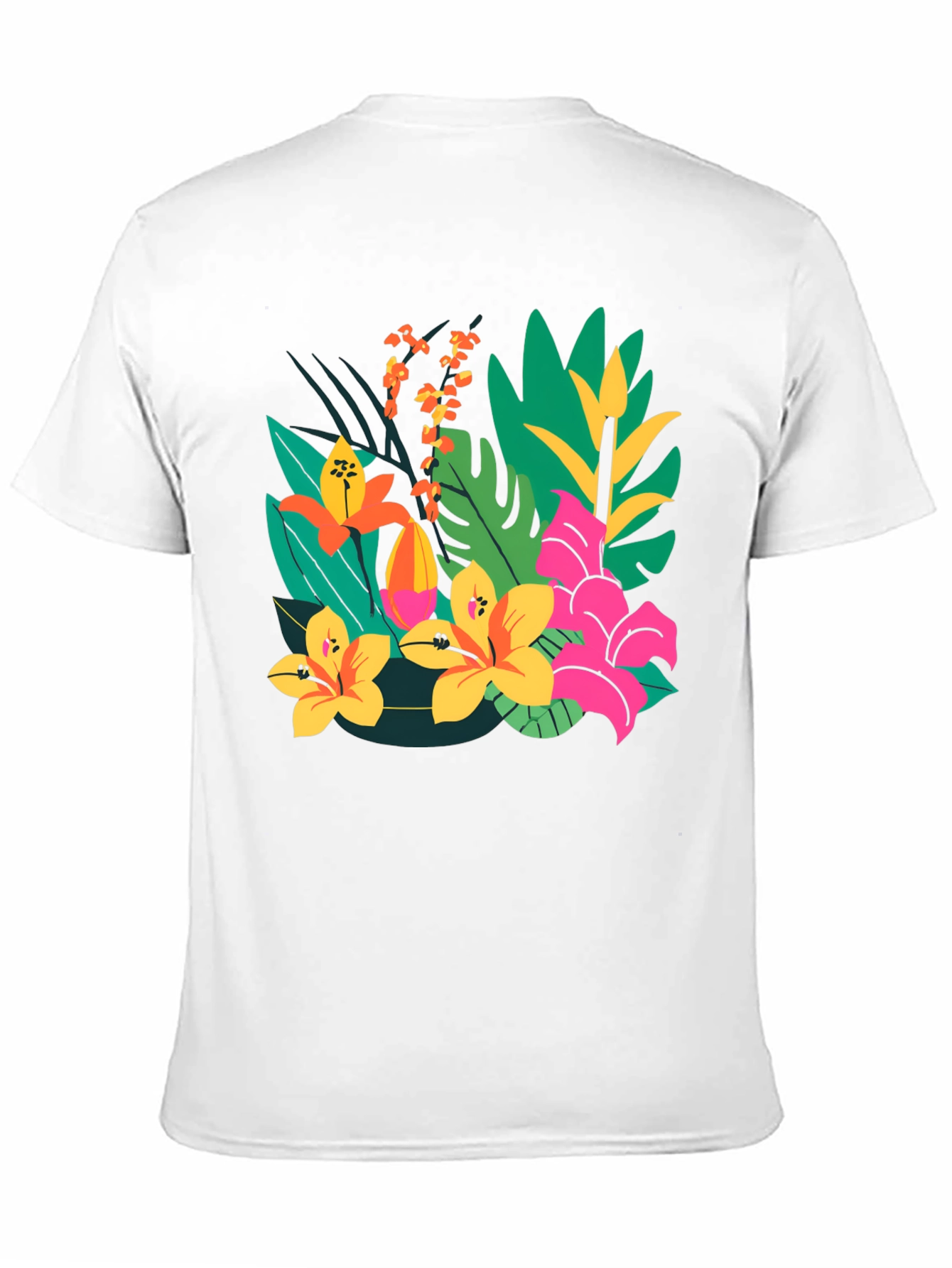 Tropical Flower T-Shirt: Vibrant Floral Graphic Tee
