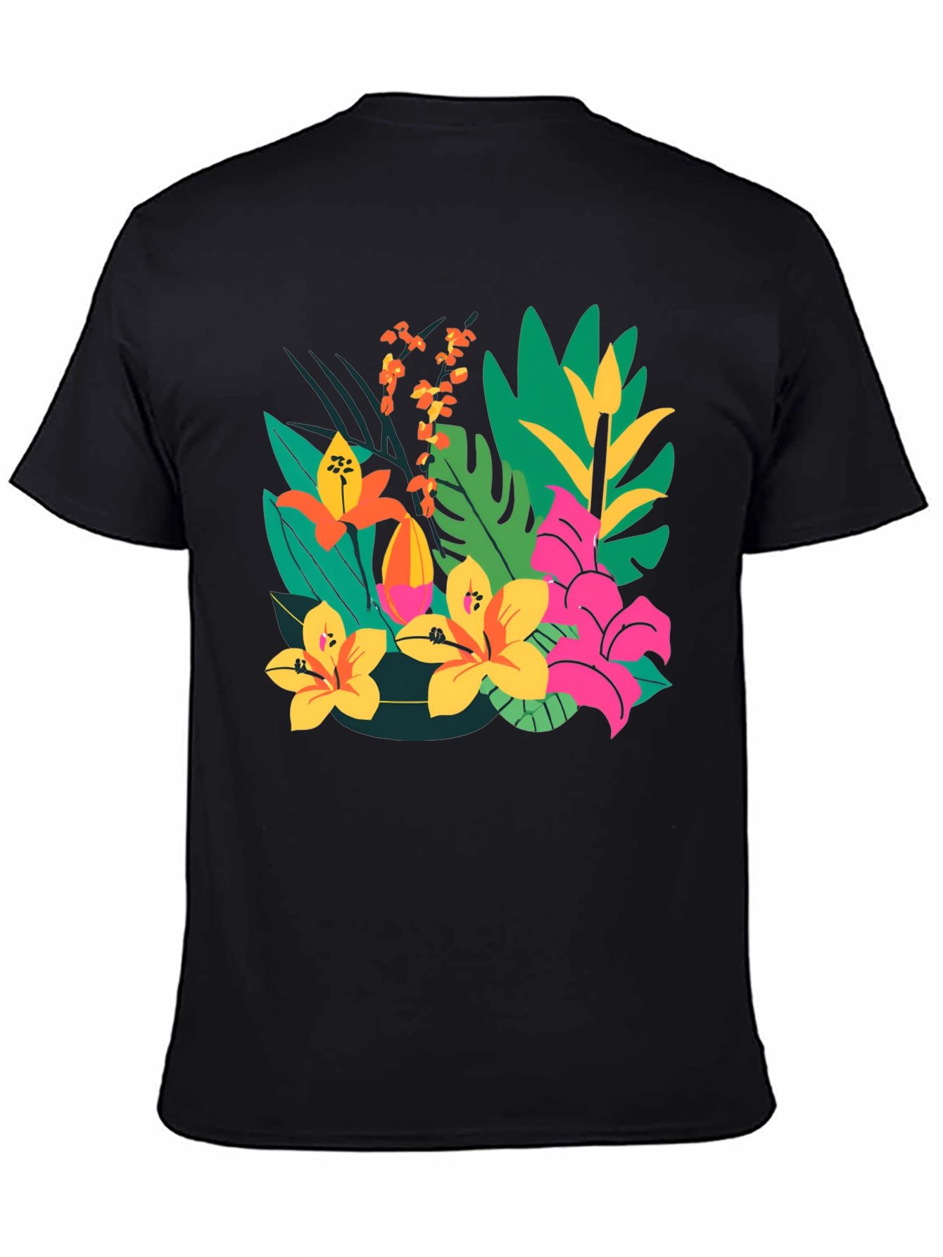 Tropical Flower T-Shirt: Vibrant Floral Graphic Tee