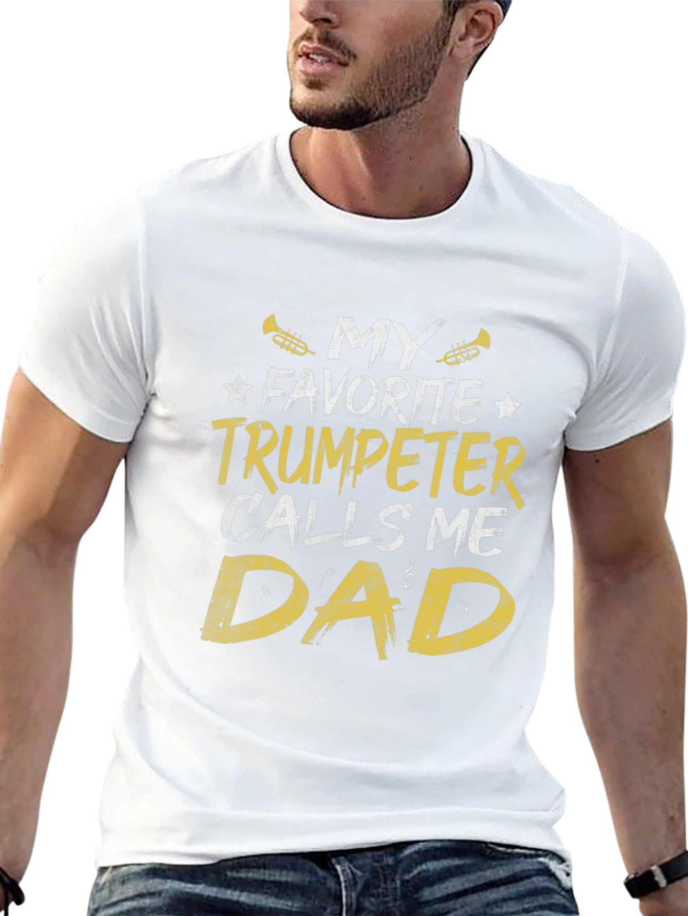 Trumpeter Dad T-Shirt - Musician Fathers Day Gift