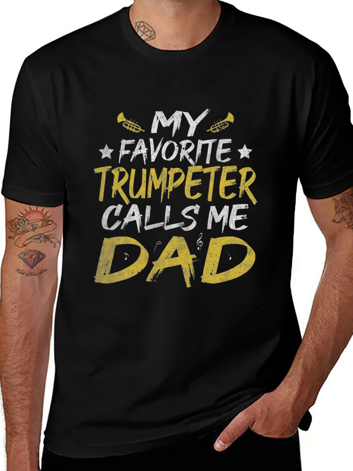 Trumpeter Dad T-Shirt - Musician Fathers Day Gift