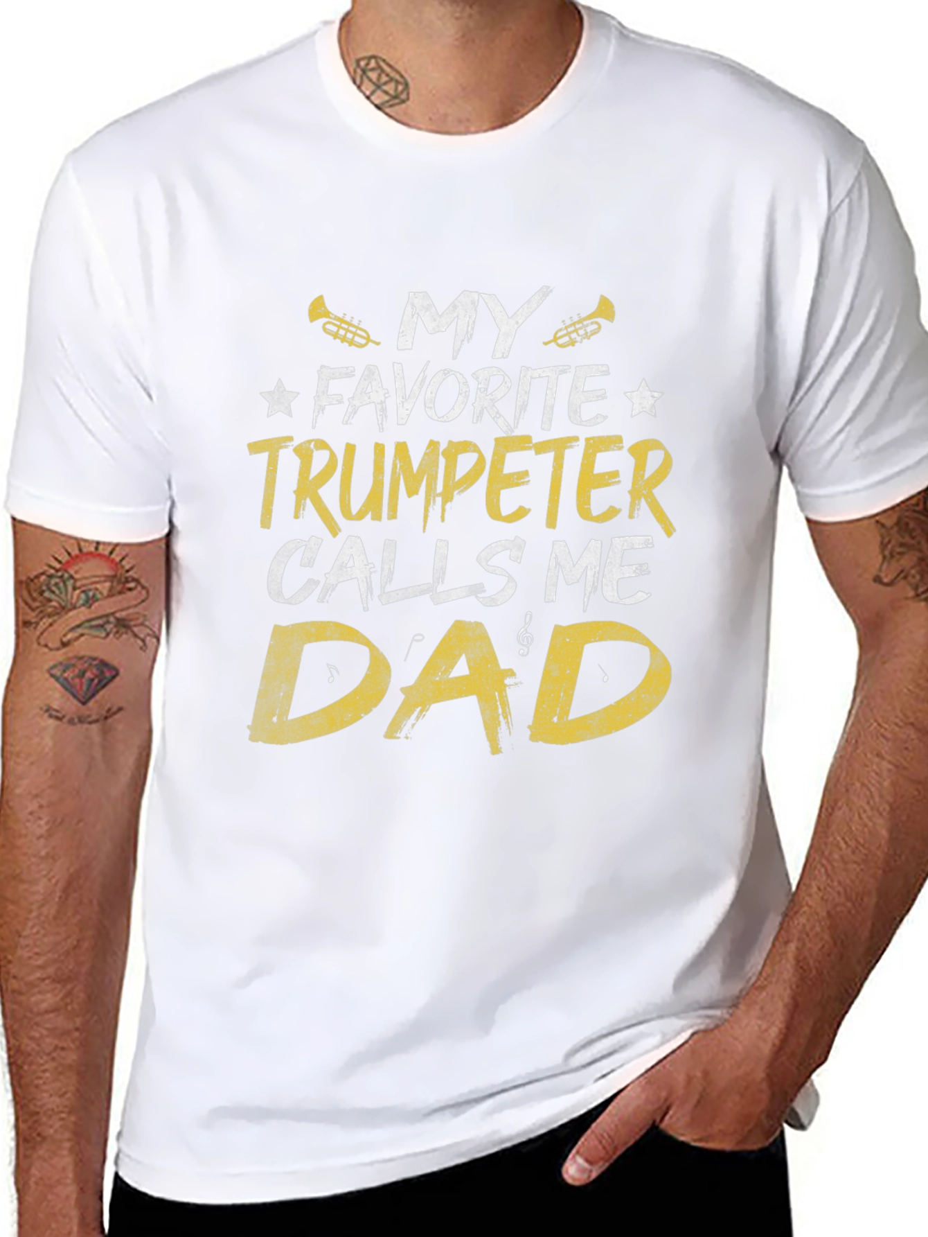 Trumpeter Dad T-Shirt - Musician Fathers Day Gift