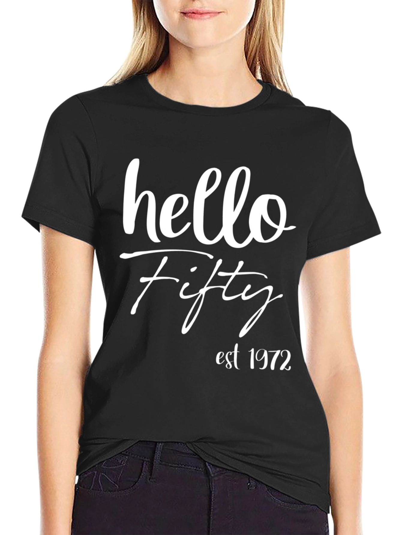 Hello Fifty Est 1972 Birthday T-Shirt