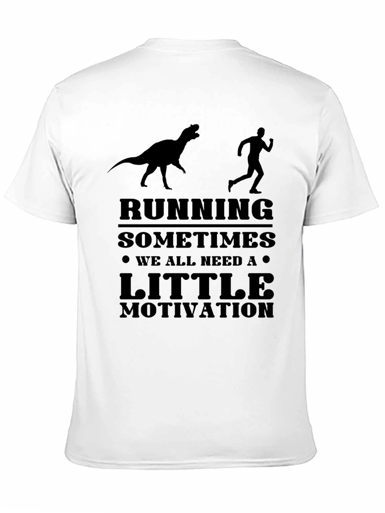 Running Motivation T-Shirt - Dinosaur Chase