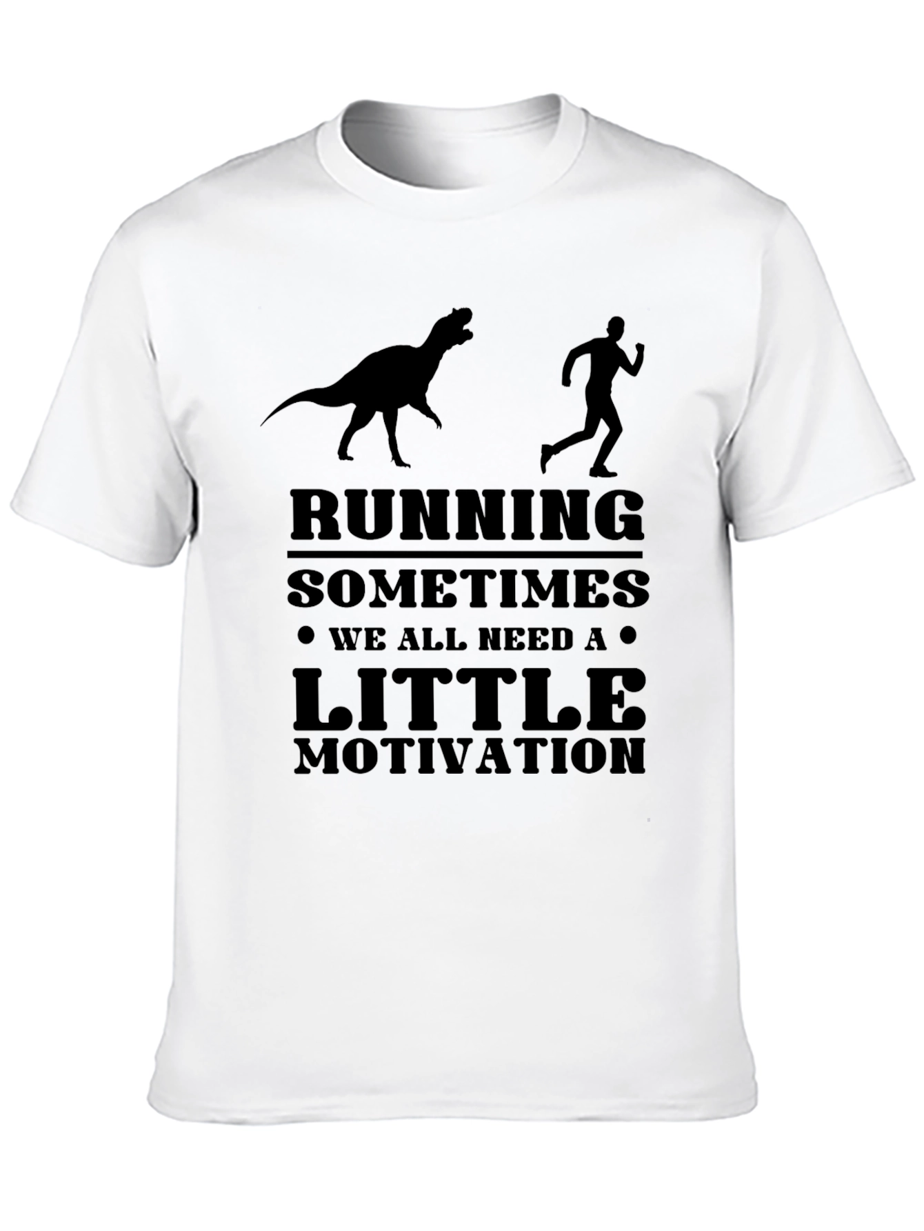 Running Motivation T-Shirt - Dinosaur Chase
