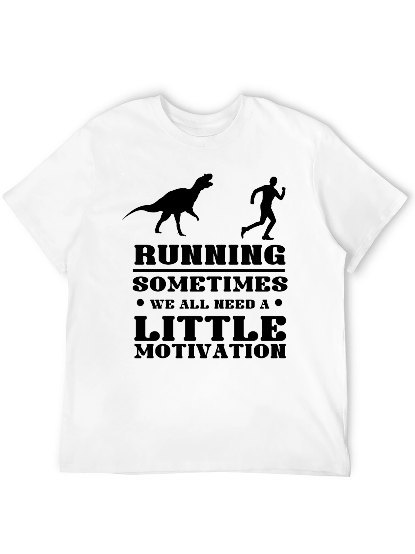 Running Motivation T-Shirt - Dinosaur Chase