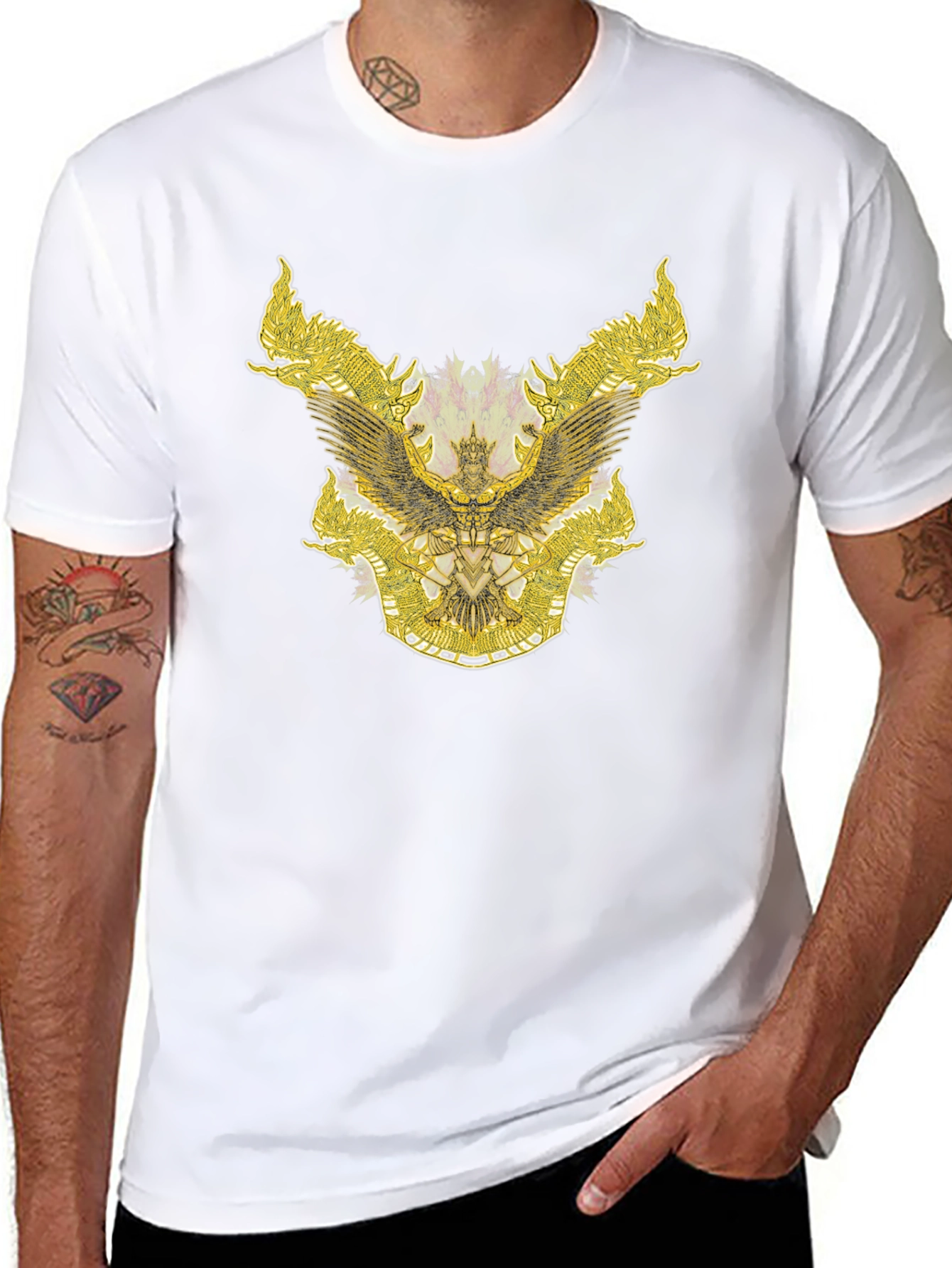 Gilded Eagle Graphic Tee - Mens Black T-Shirt