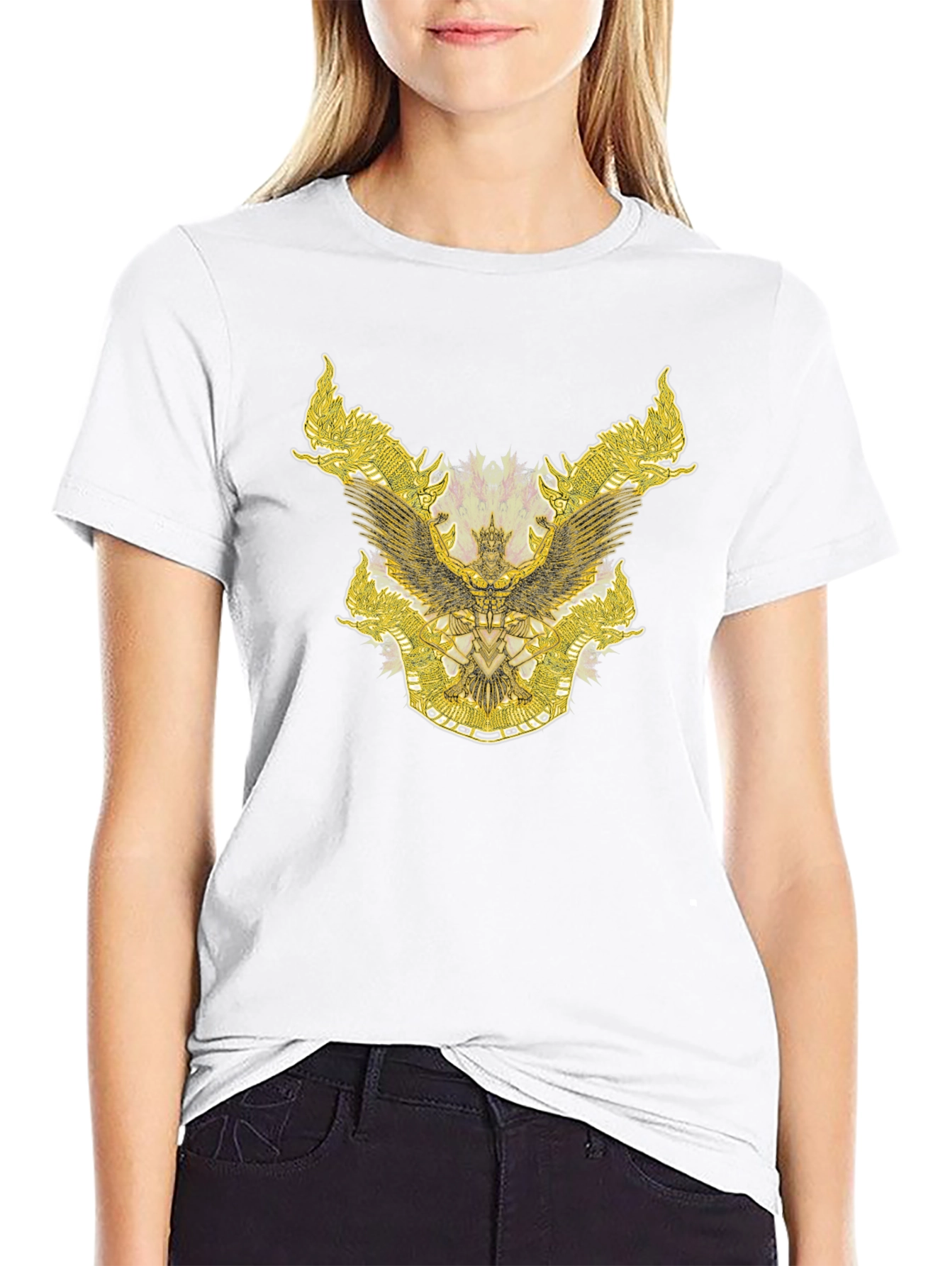 Gilded Eagle Graphic Tee - Mens Black T-Shirt