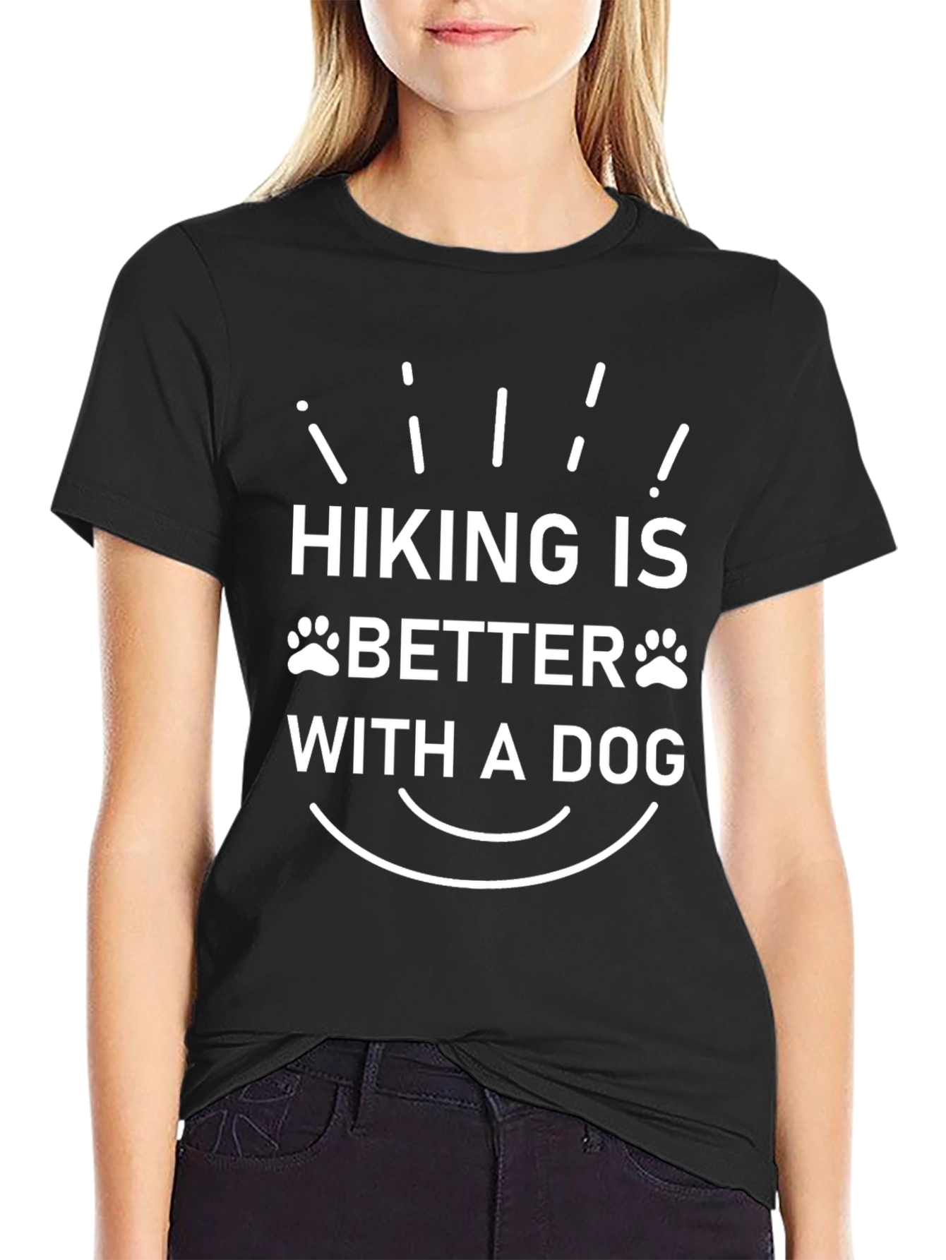 Hiking is Better with a Dog Graphic Tee