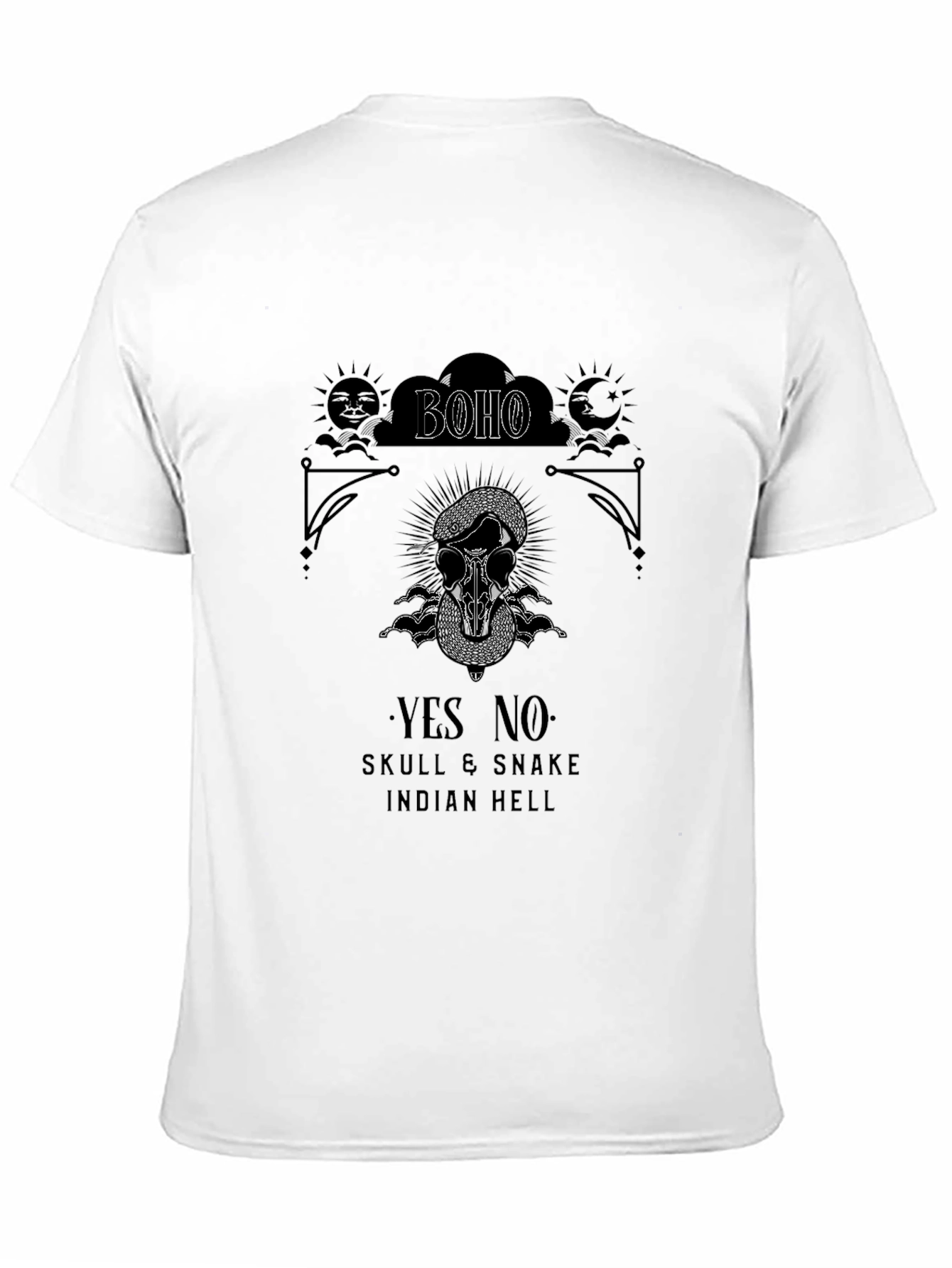 Boho Skull & Snake Graphic Tee
