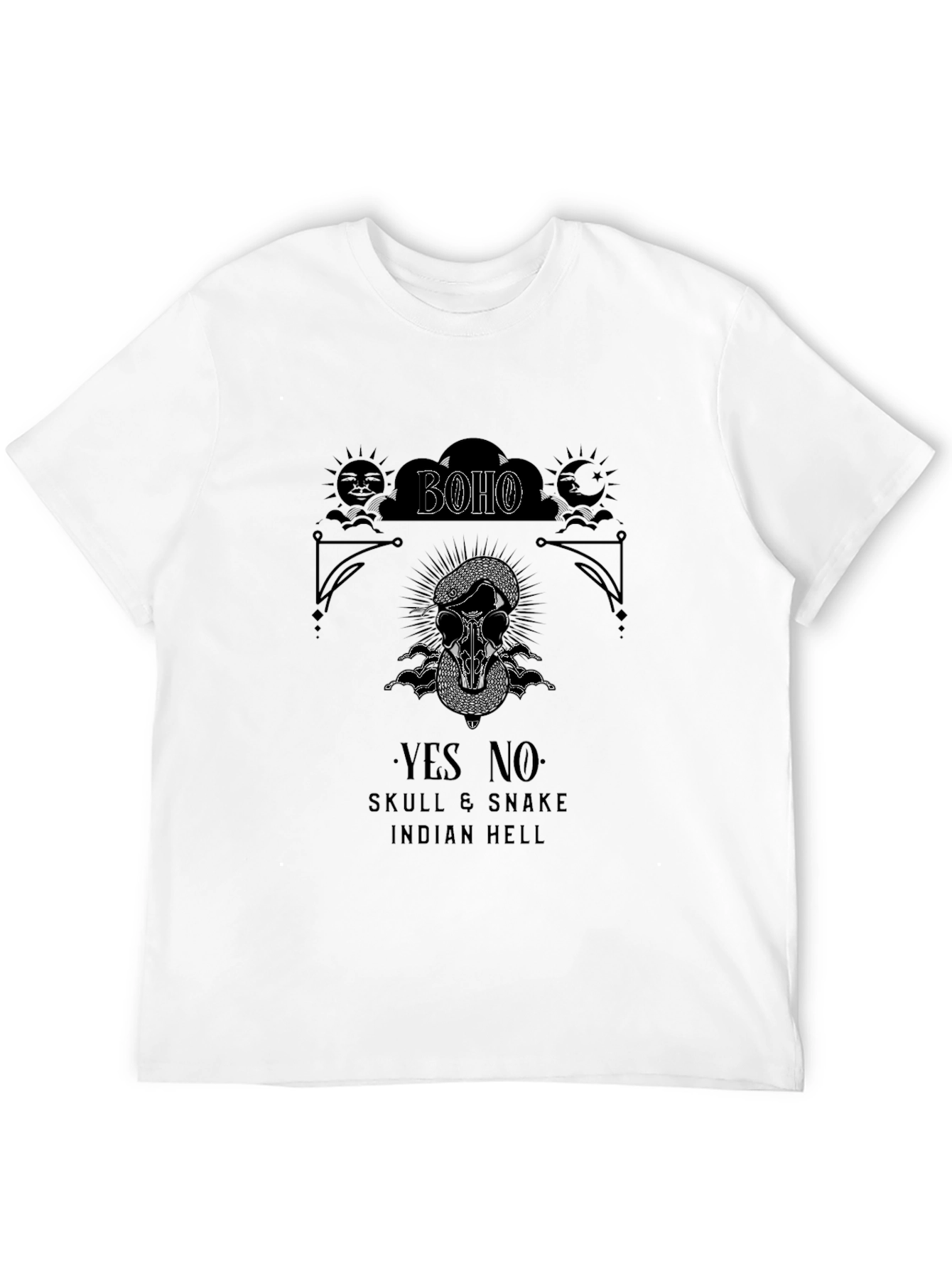 Boho Skull & Snake Graphic Tee