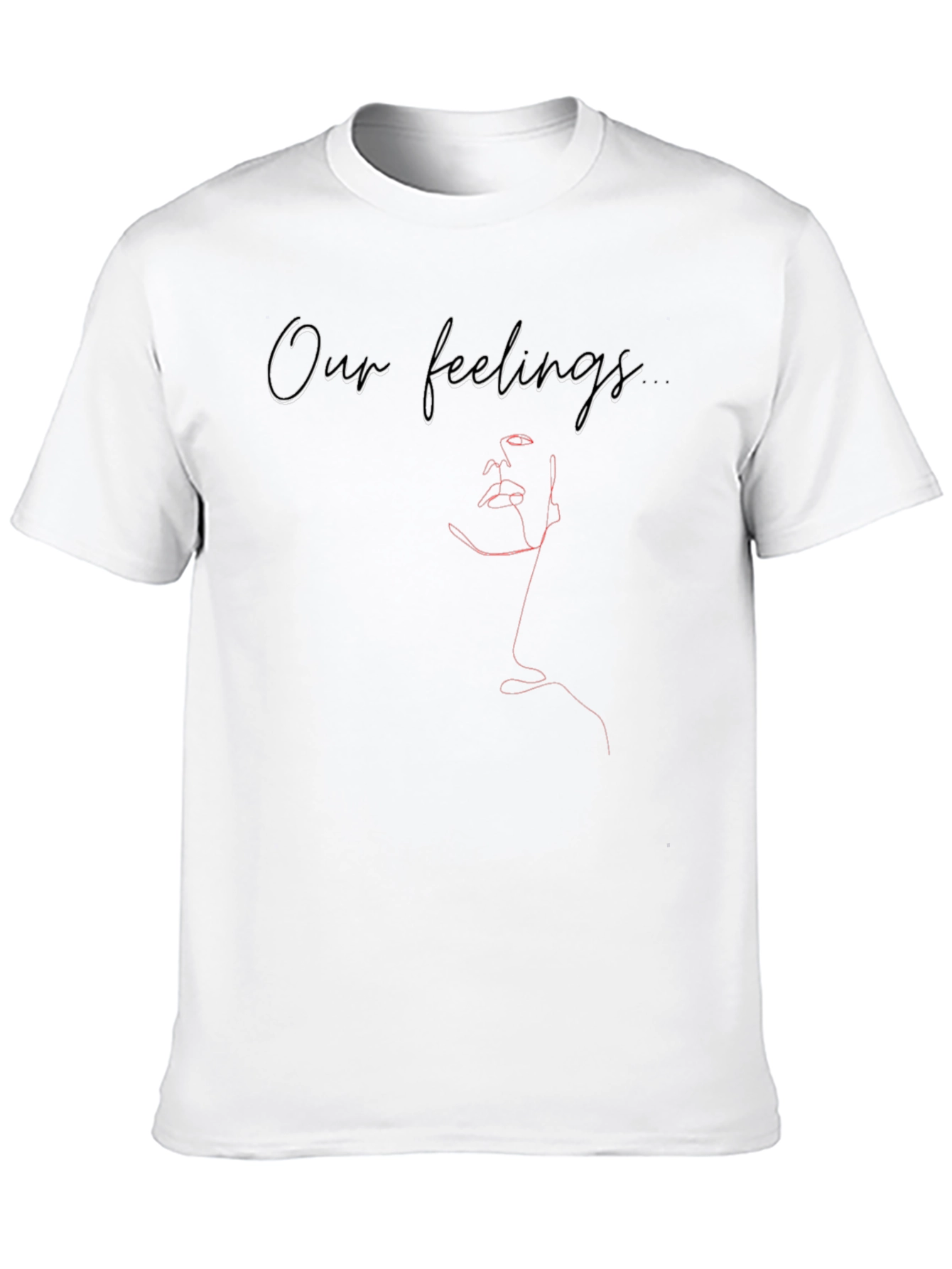 Emotional Expression T-Shirt - Black