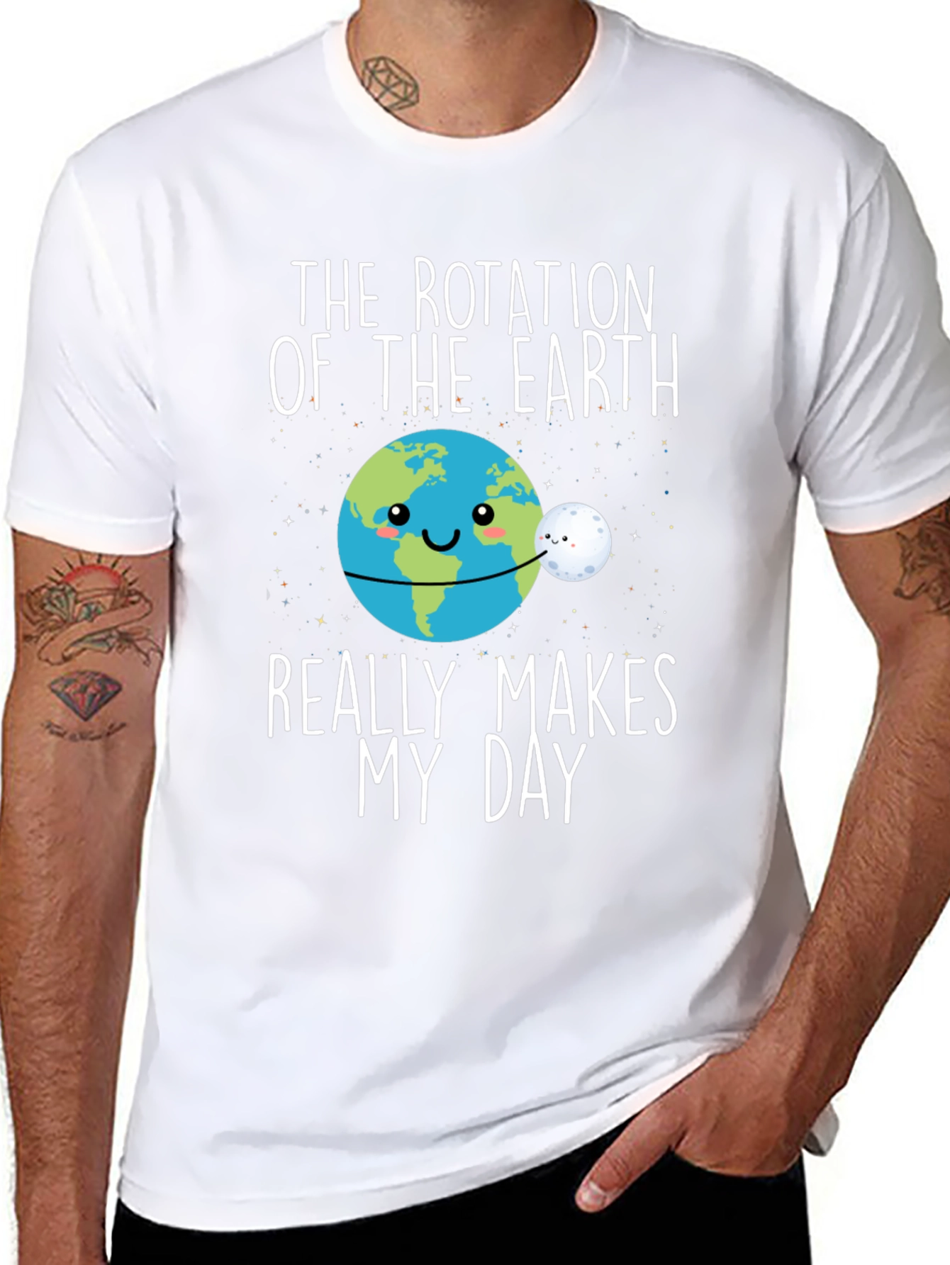 Earth Rotation Graphic T-Shirt