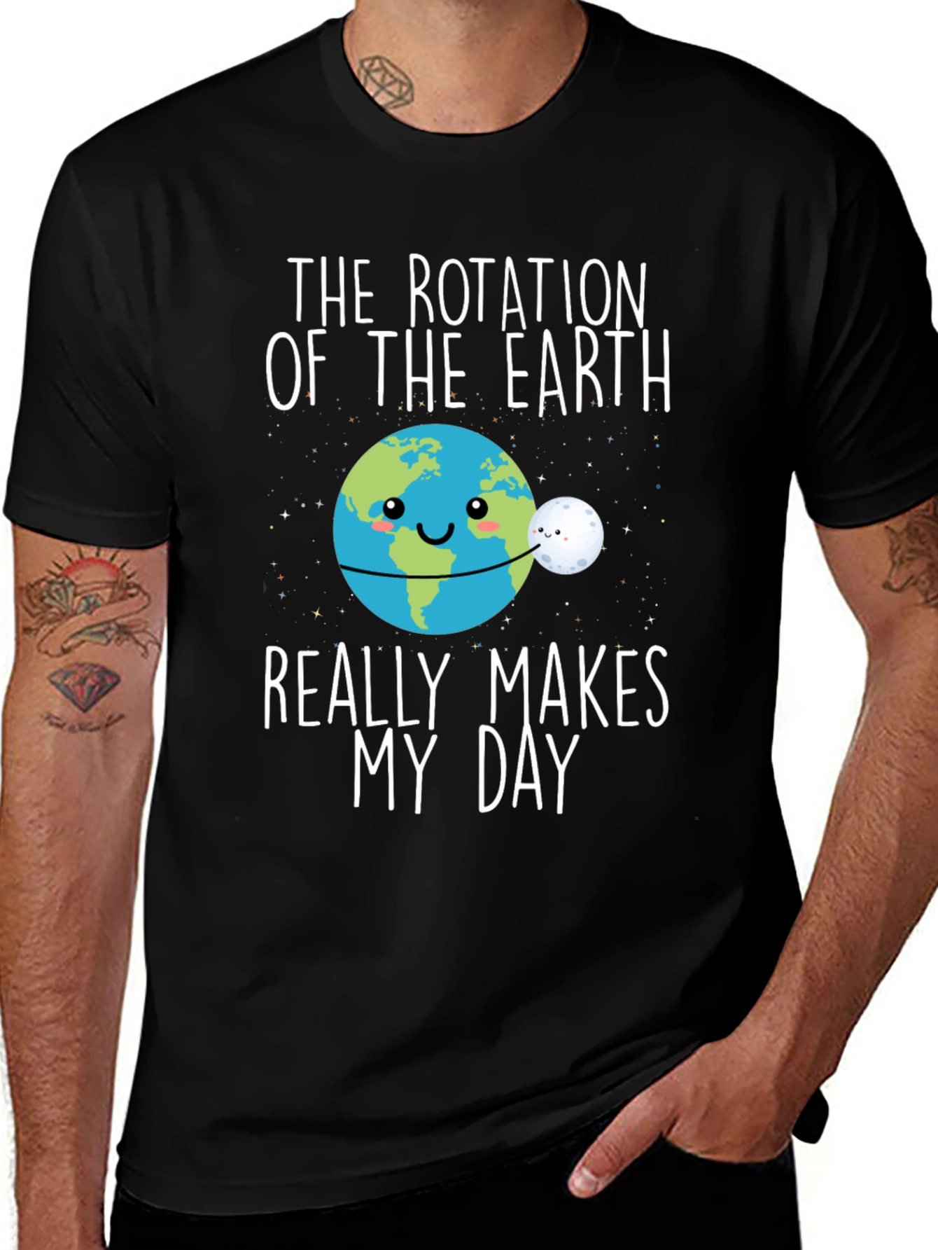 Earth Rotation Graphic T-Shirt