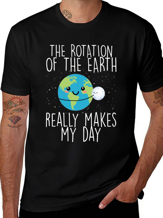 Earth Rotation Graphic T-Shirt