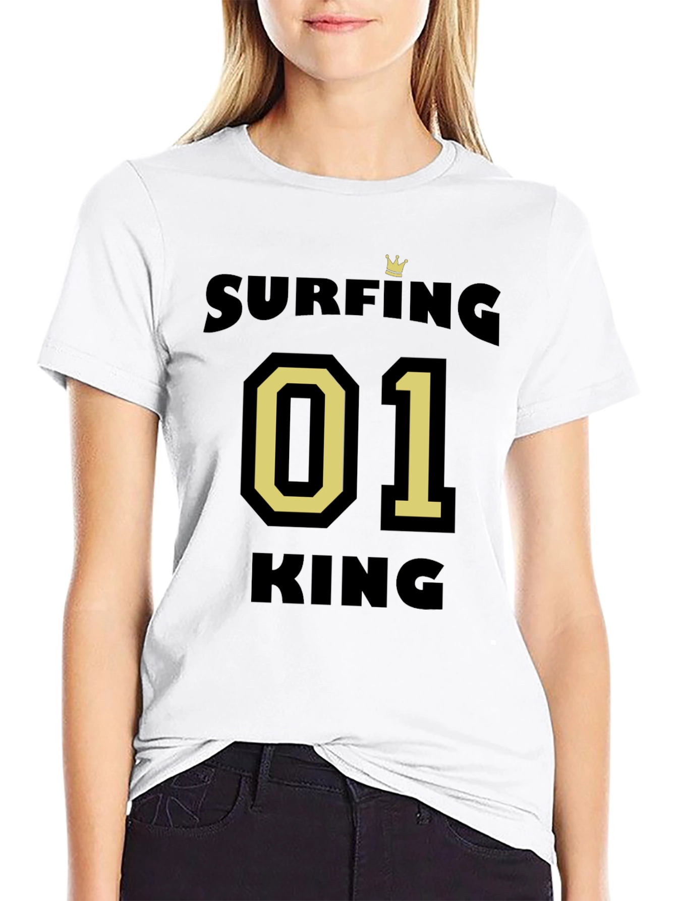 Surfing King 01 T-Shirt - Stylish Mens Tee