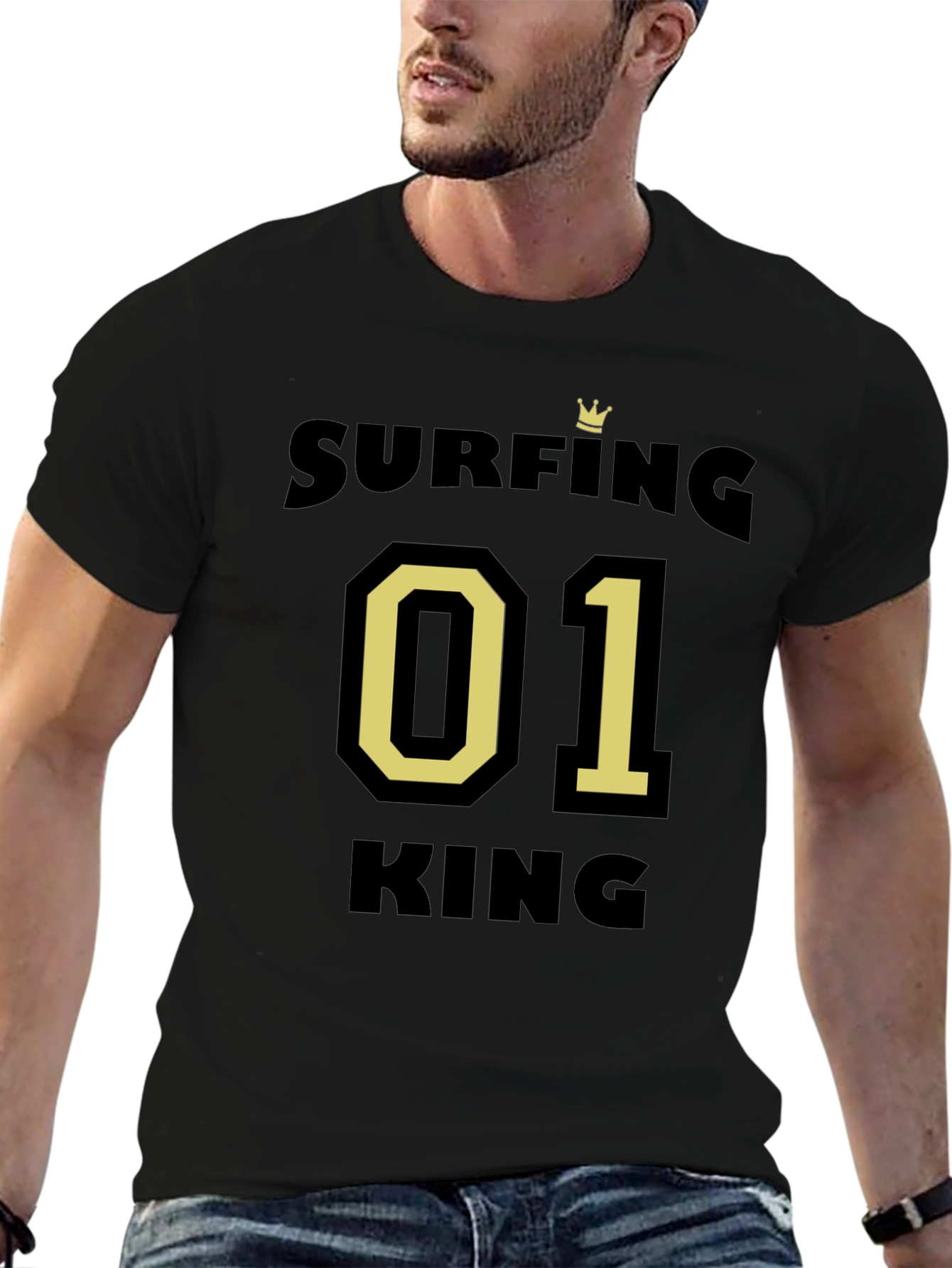 Surfing King 01 T-Shirt - Stylish Mens Tee