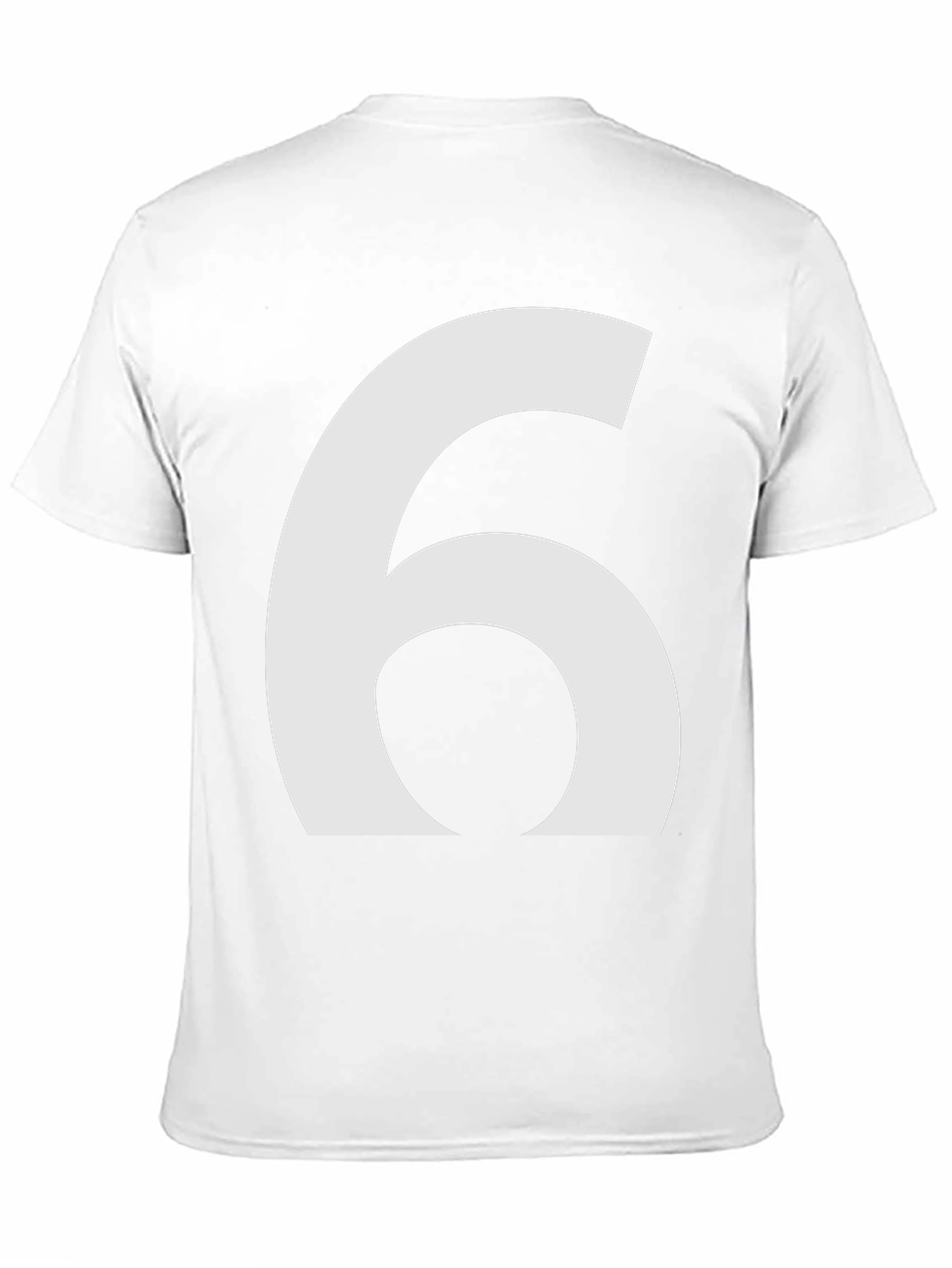 Number 6 Graphic T-Shirt - Black Cotton Tee