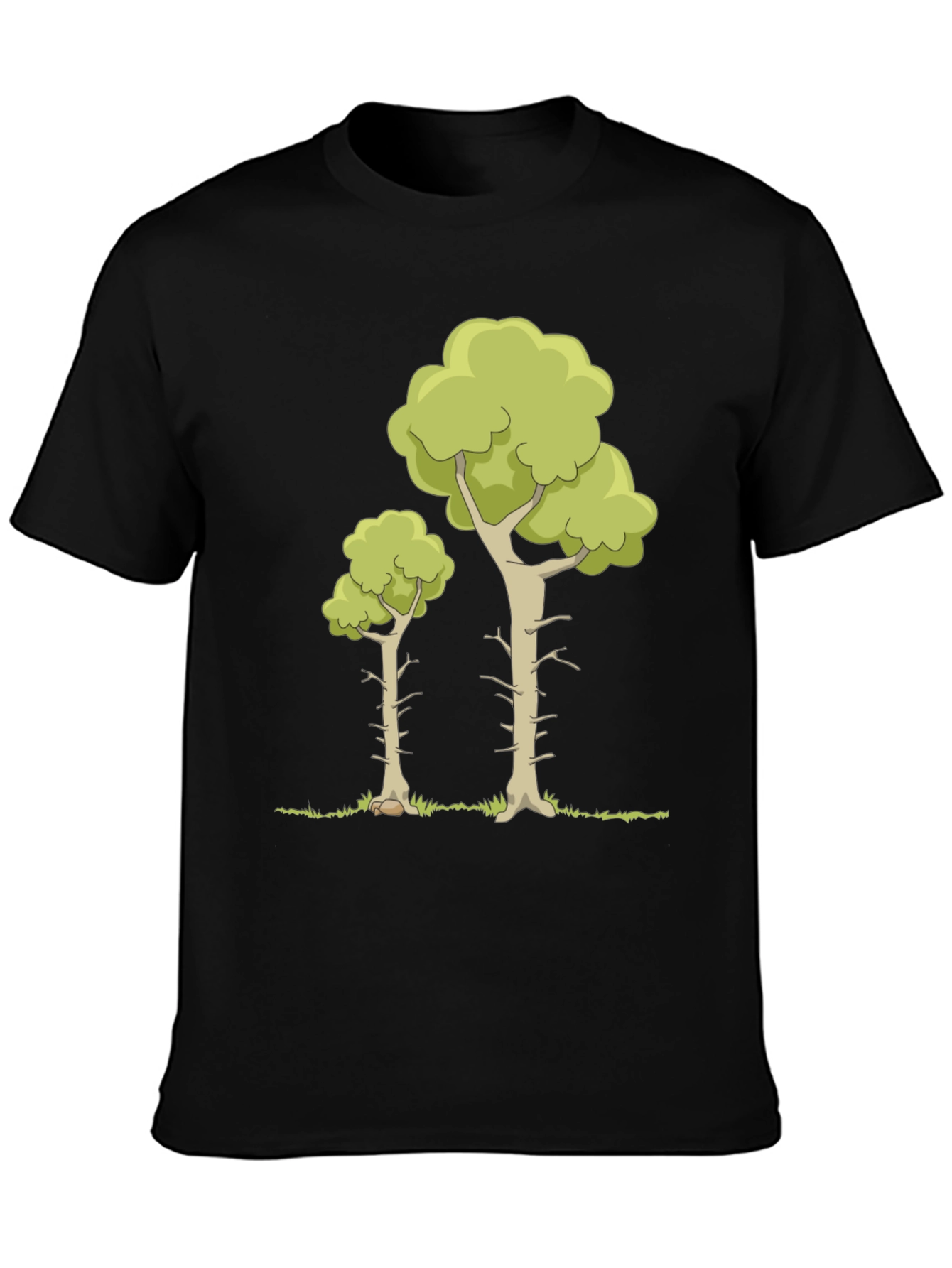 Cartoon Tree Graphic Tee - Nature Lover T-Shirt