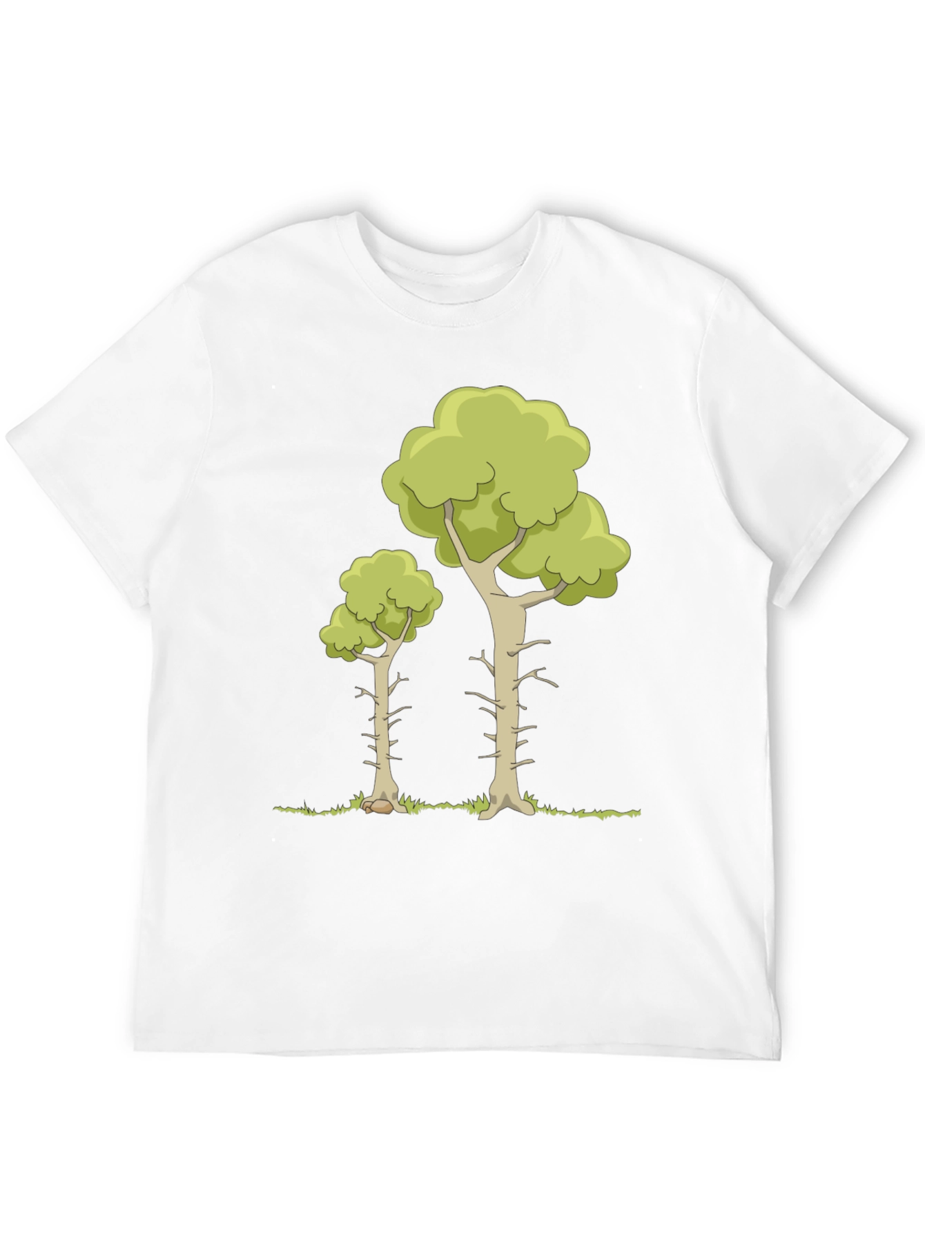 Cartoon Tree Graphic Tee - Nature Lover T-Shirt