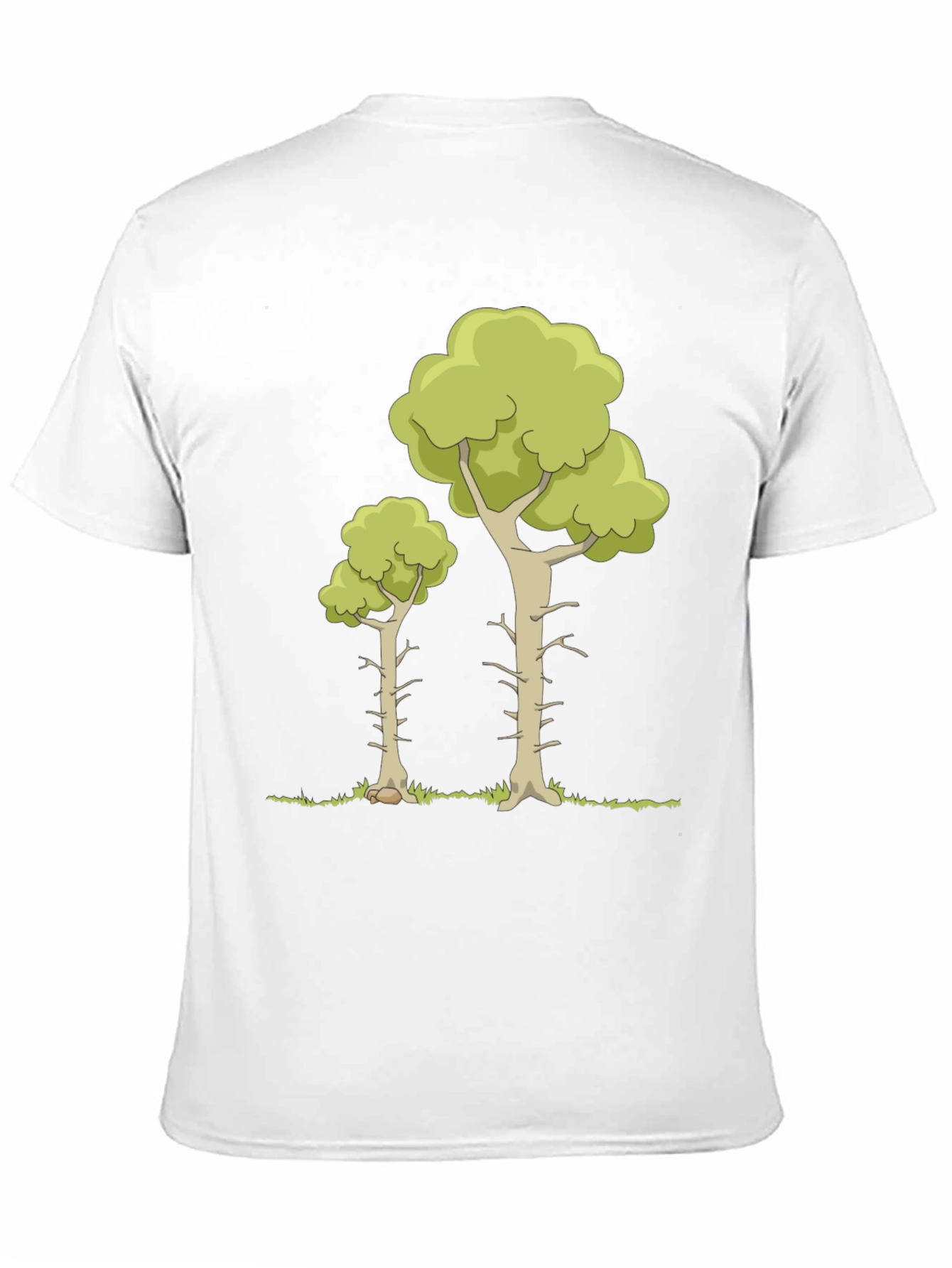 Cartoon Tree Graphic Tee - Nature Lover T-Shirt