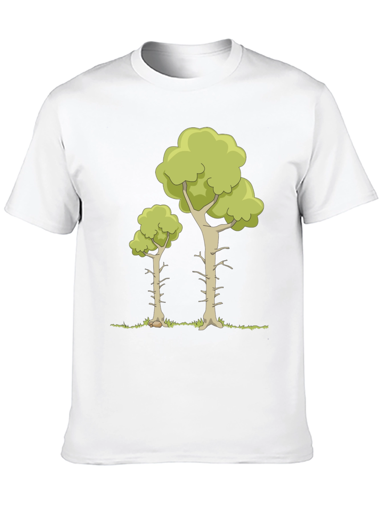 Cartoon Tree Graphic Tee - Nature Lover T-Shirt