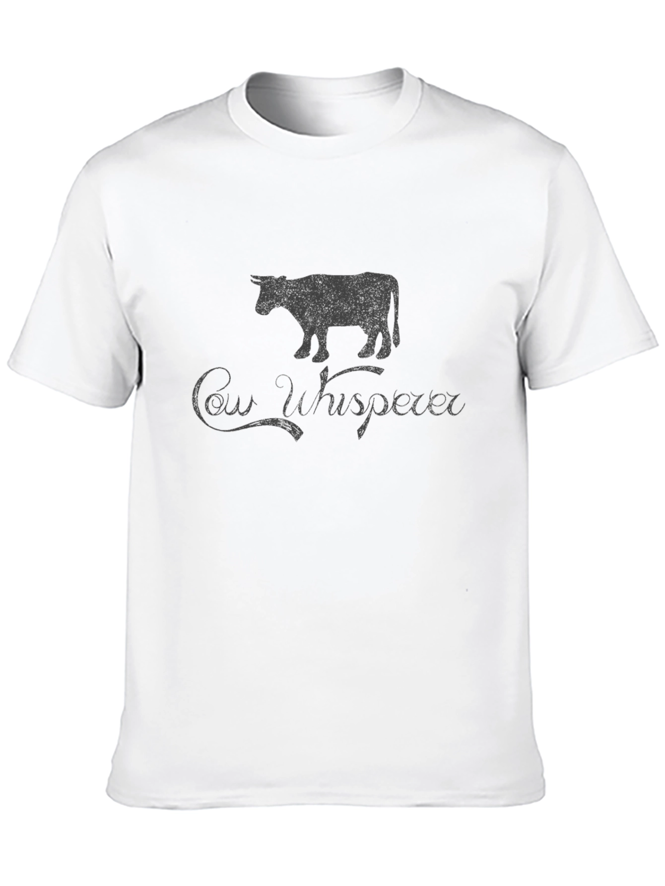 Cow Whisperer Graphic Tee - Black Casual Shirt