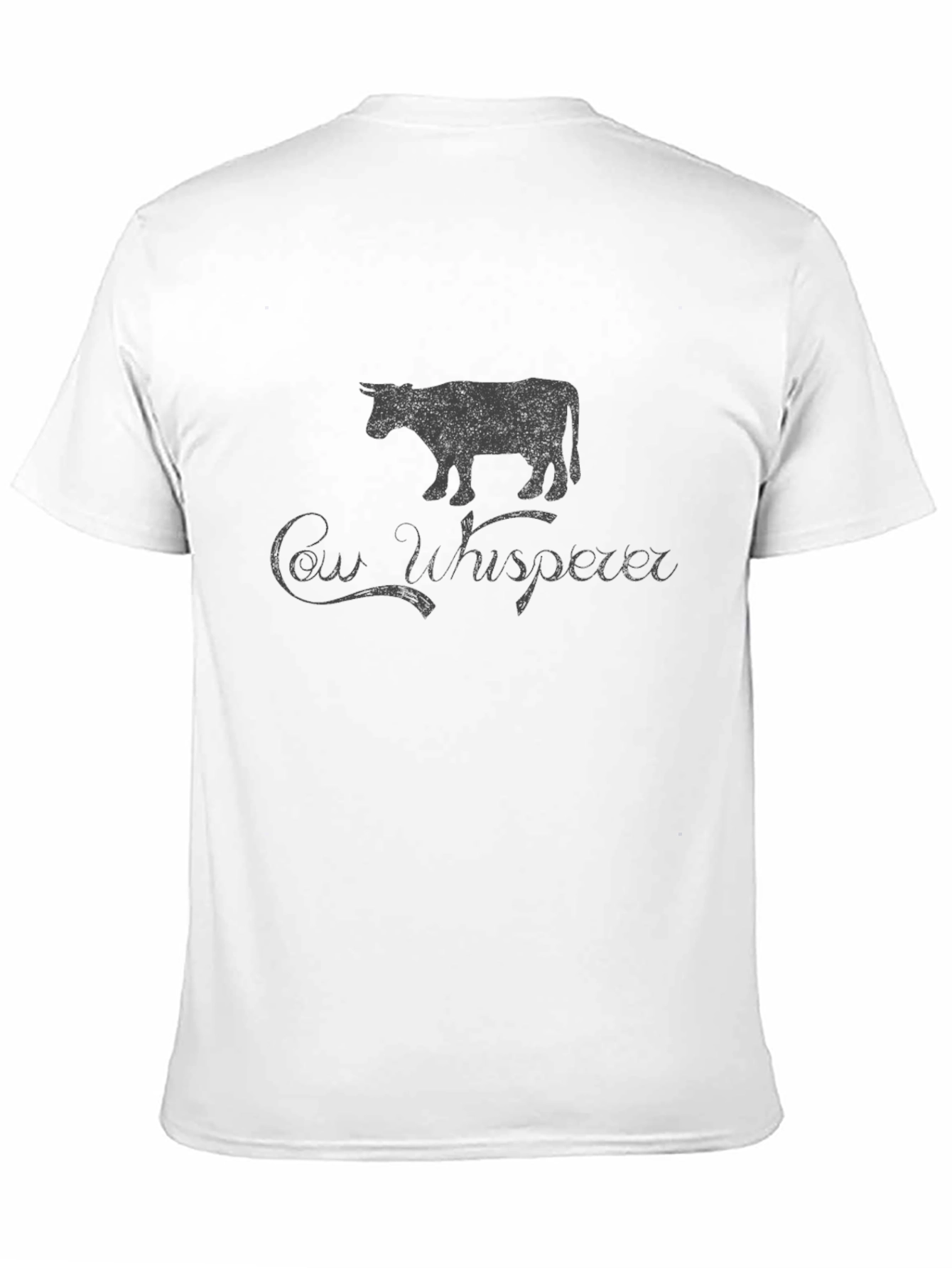Cow Whisperer Graphic Tee - Black Casual Shirt