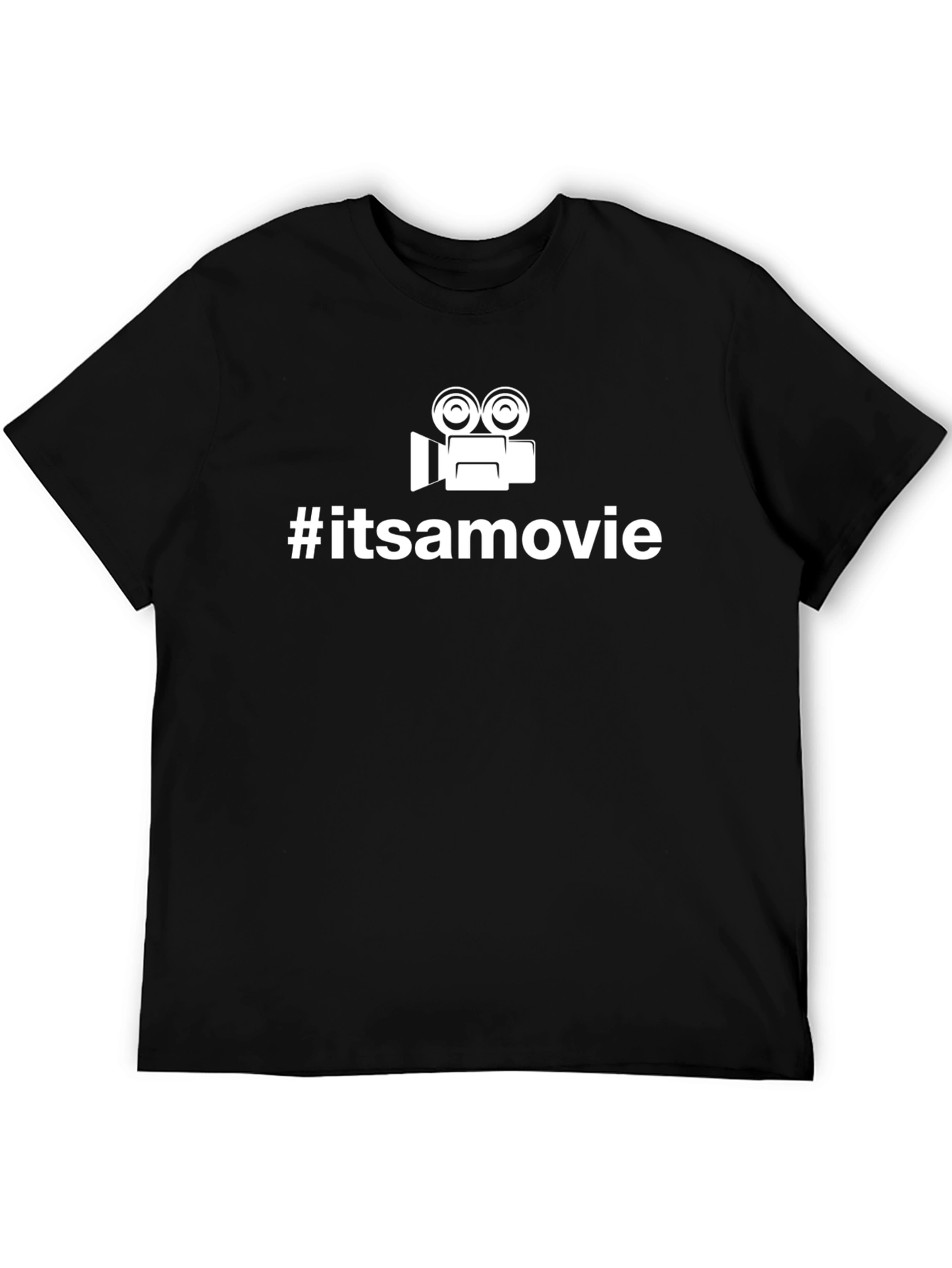#itsamovie Black Cotton T-Shirt - Movie Lover Tee