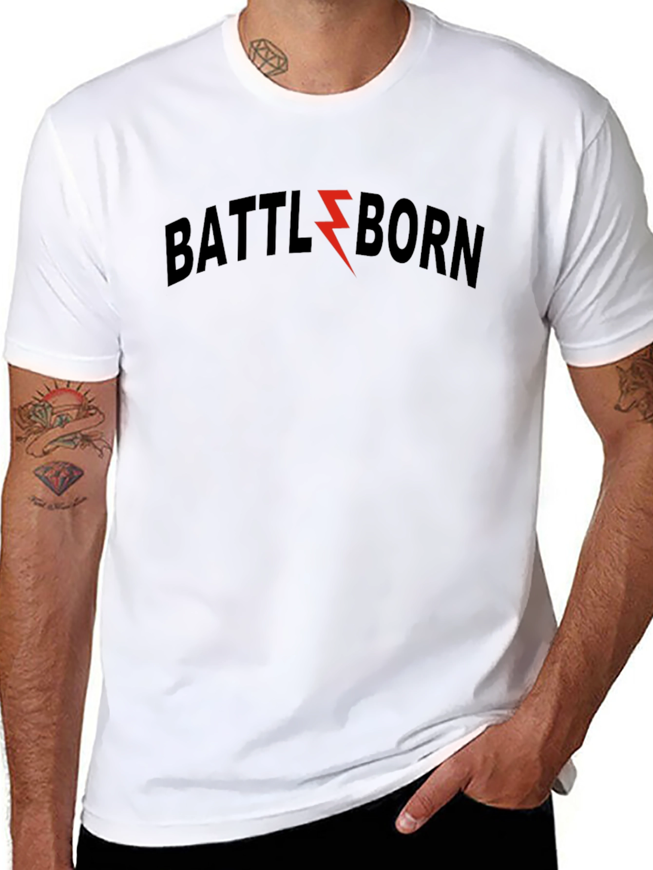 Battleborn T-Shirt - Black with Red Lightning