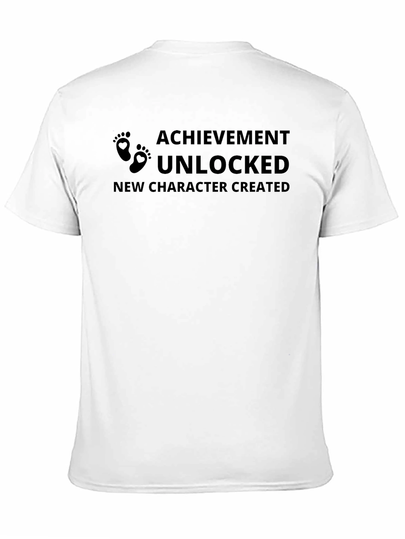 Achievement Unlocked New Character Black T-Shirt