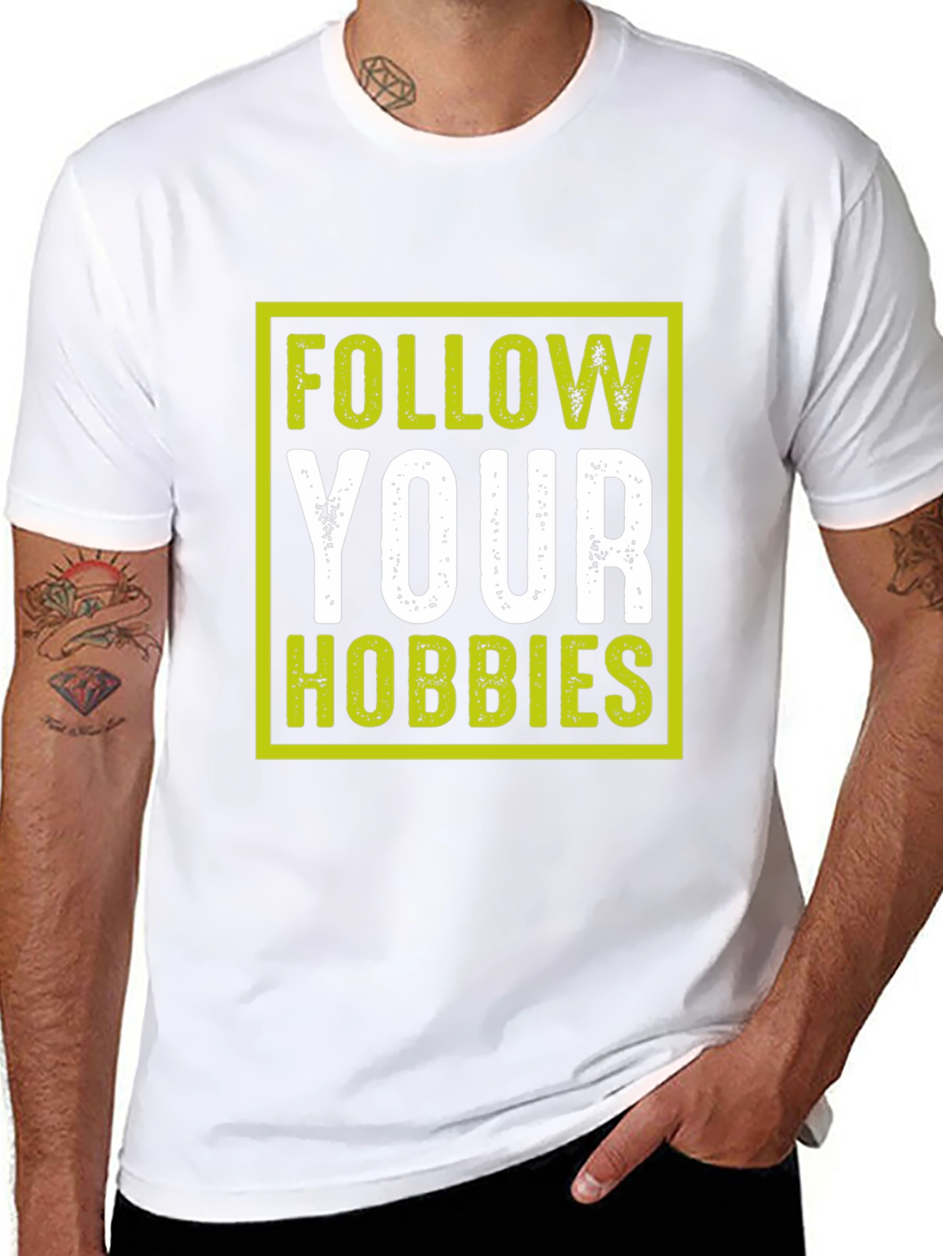 Follow Your Hobbies Graphic T-Shirt