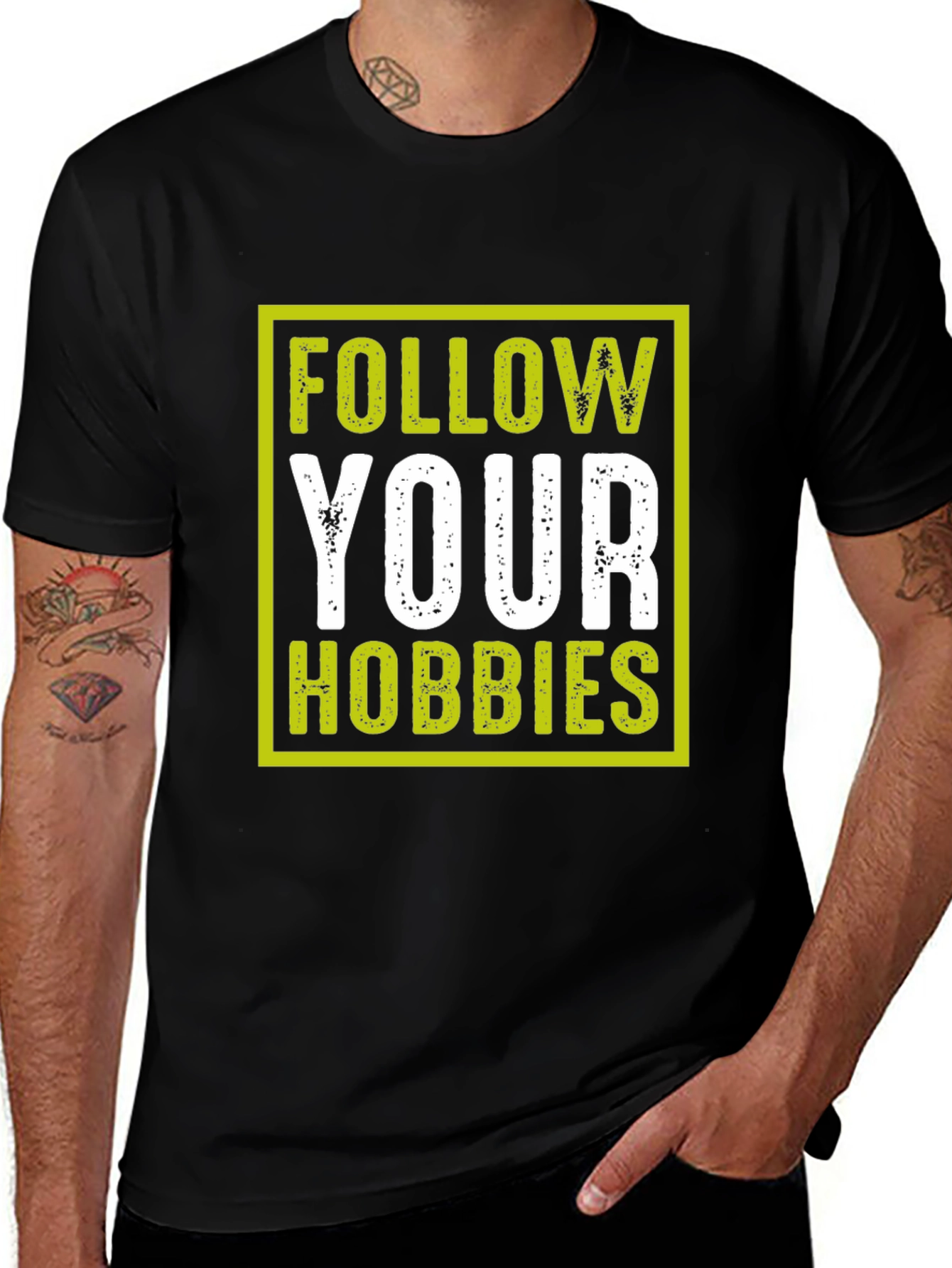 Follow Your Hobbies Graphic T-Shirt