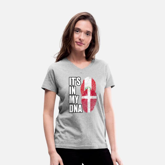 Danish And Peruvian Mix Heritage DNA Flag