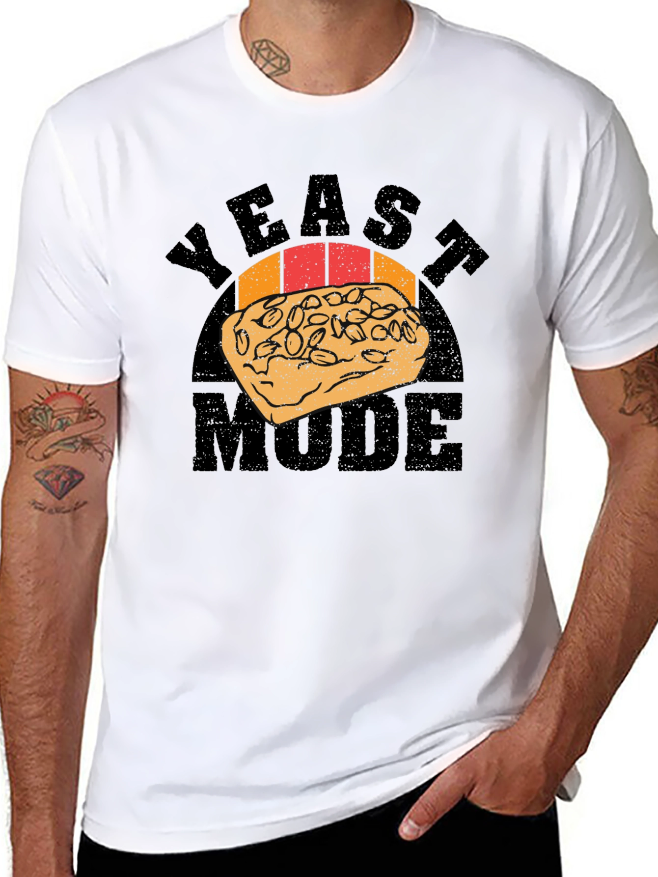 Yeast Mode Graphic Novelty Mens T-shirt