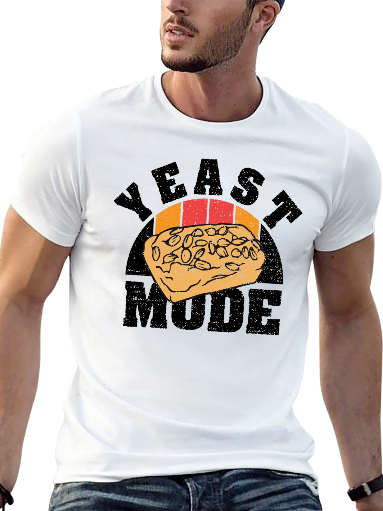 Yeast Mode Graphic Novelty Mens T-shirt