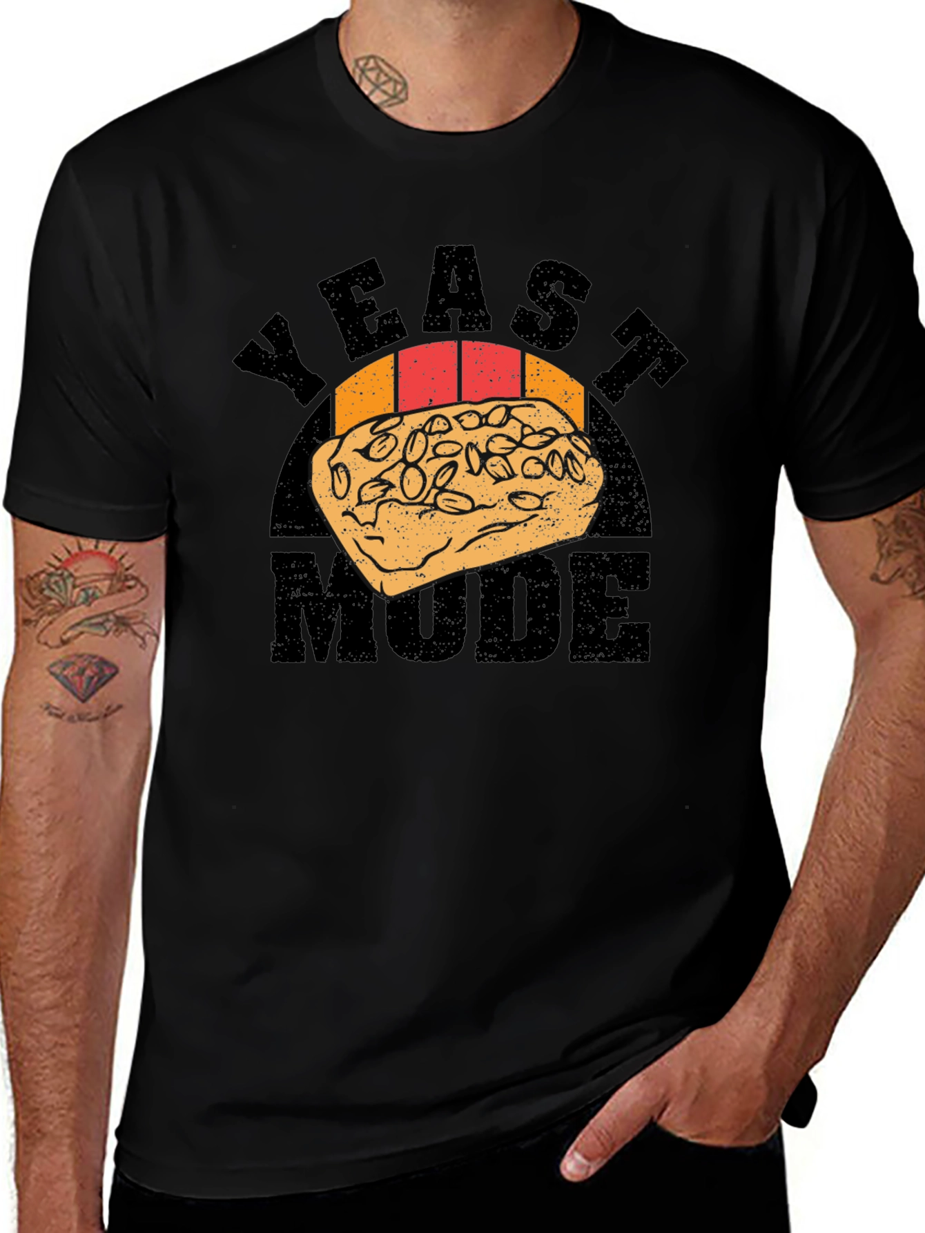 Yeast Mode Graphic Novelty Mens T-shirt