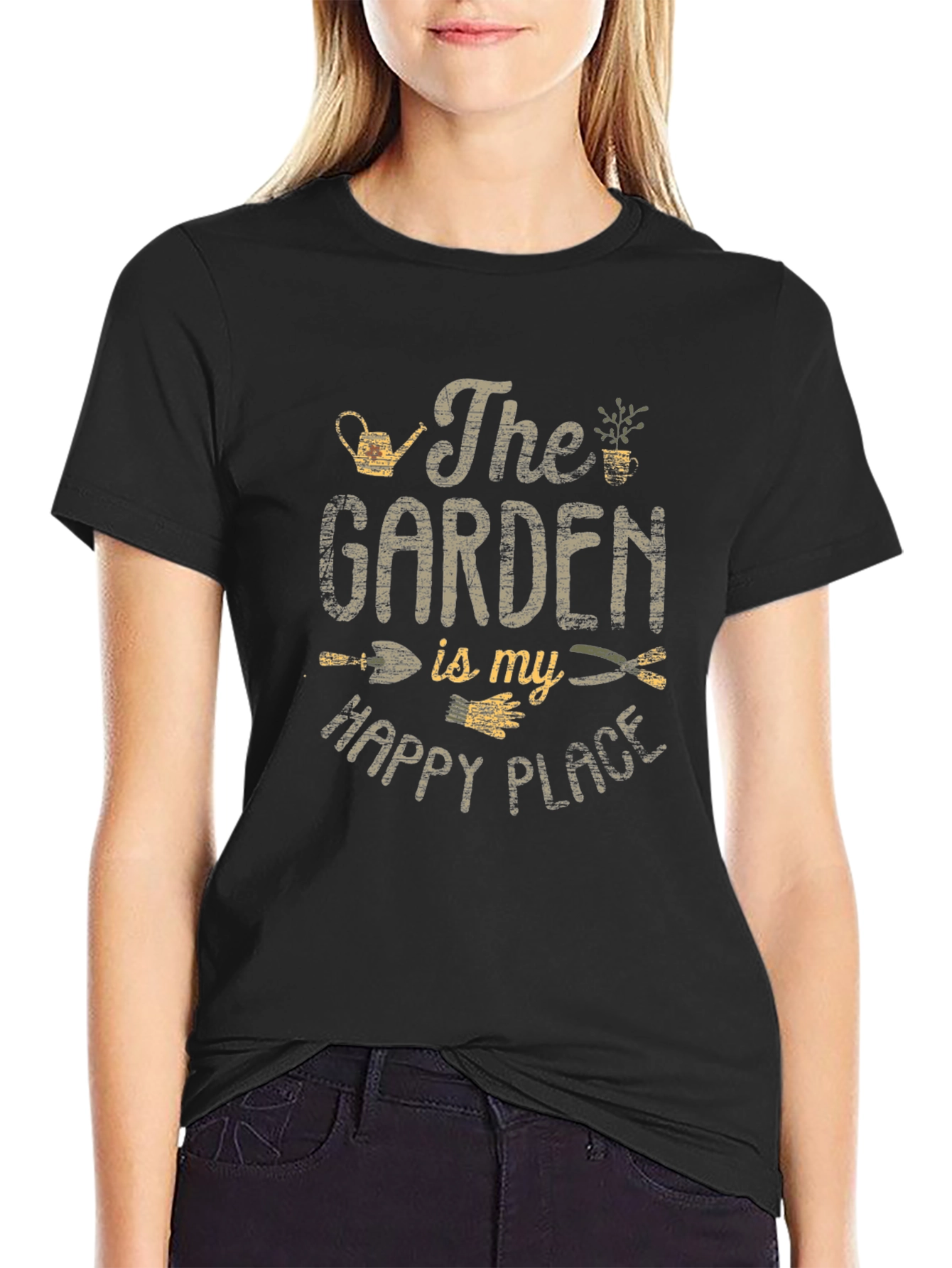 Gardening T-Shirt: The Garden Is My Happy Place