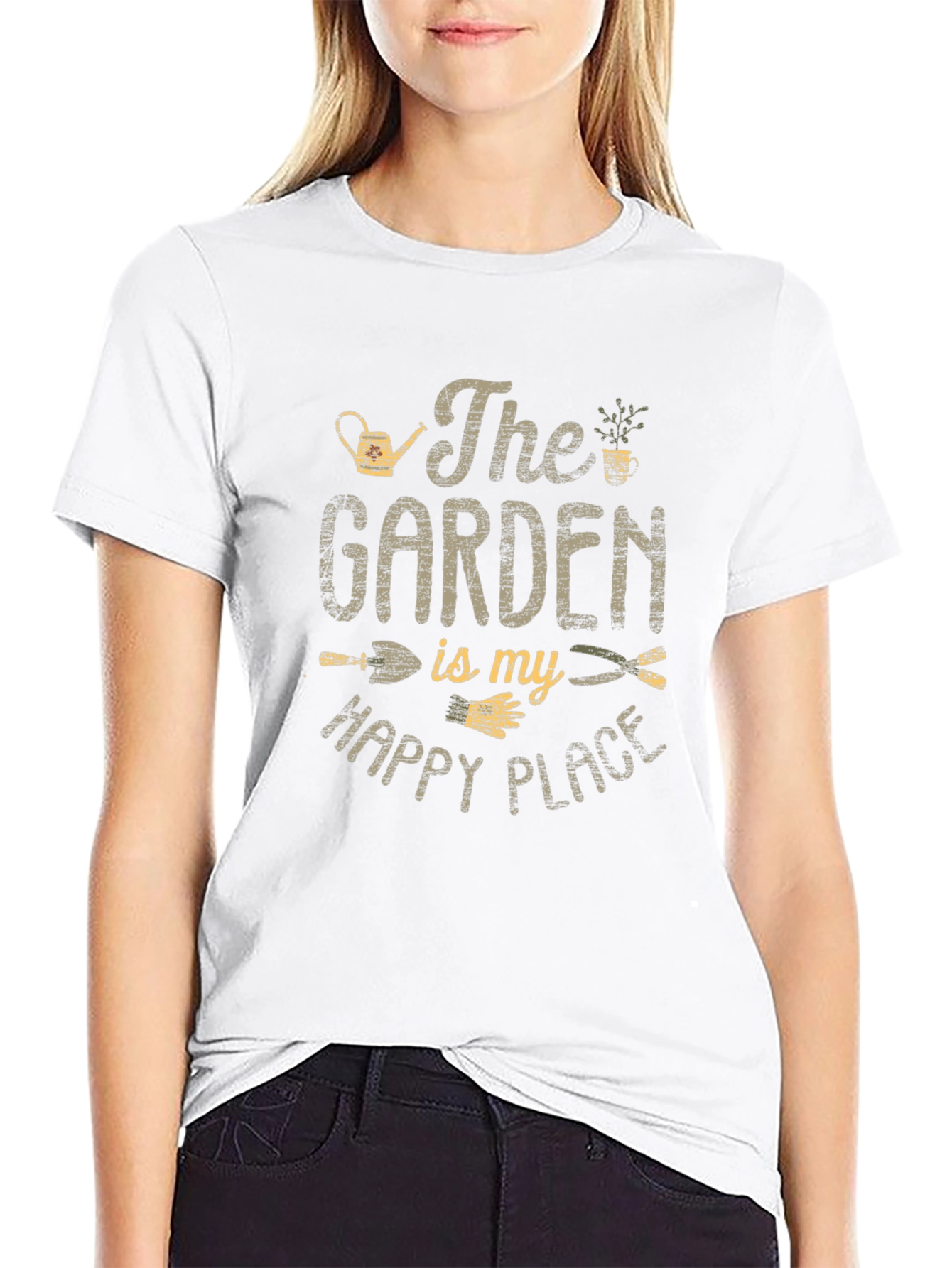 Gardening T-Shirt: The Garden Is My Happy Place