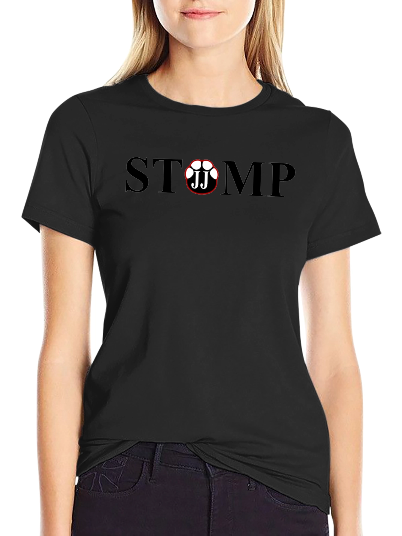 STOMP JJ Logo Black T-Shirt - Casual Wear