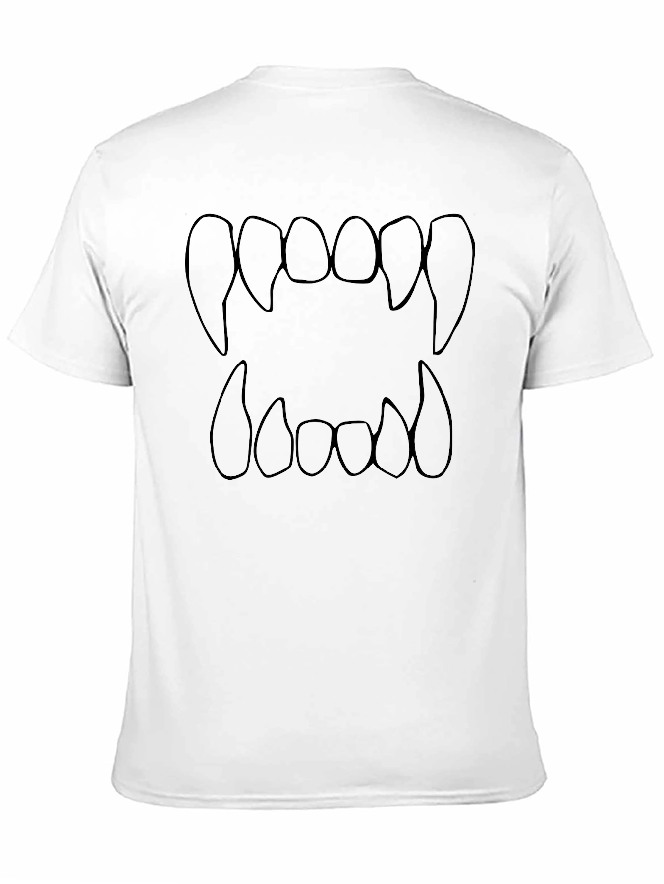 Vampire Teeth Graphic Tee - Spooky Season Shirt