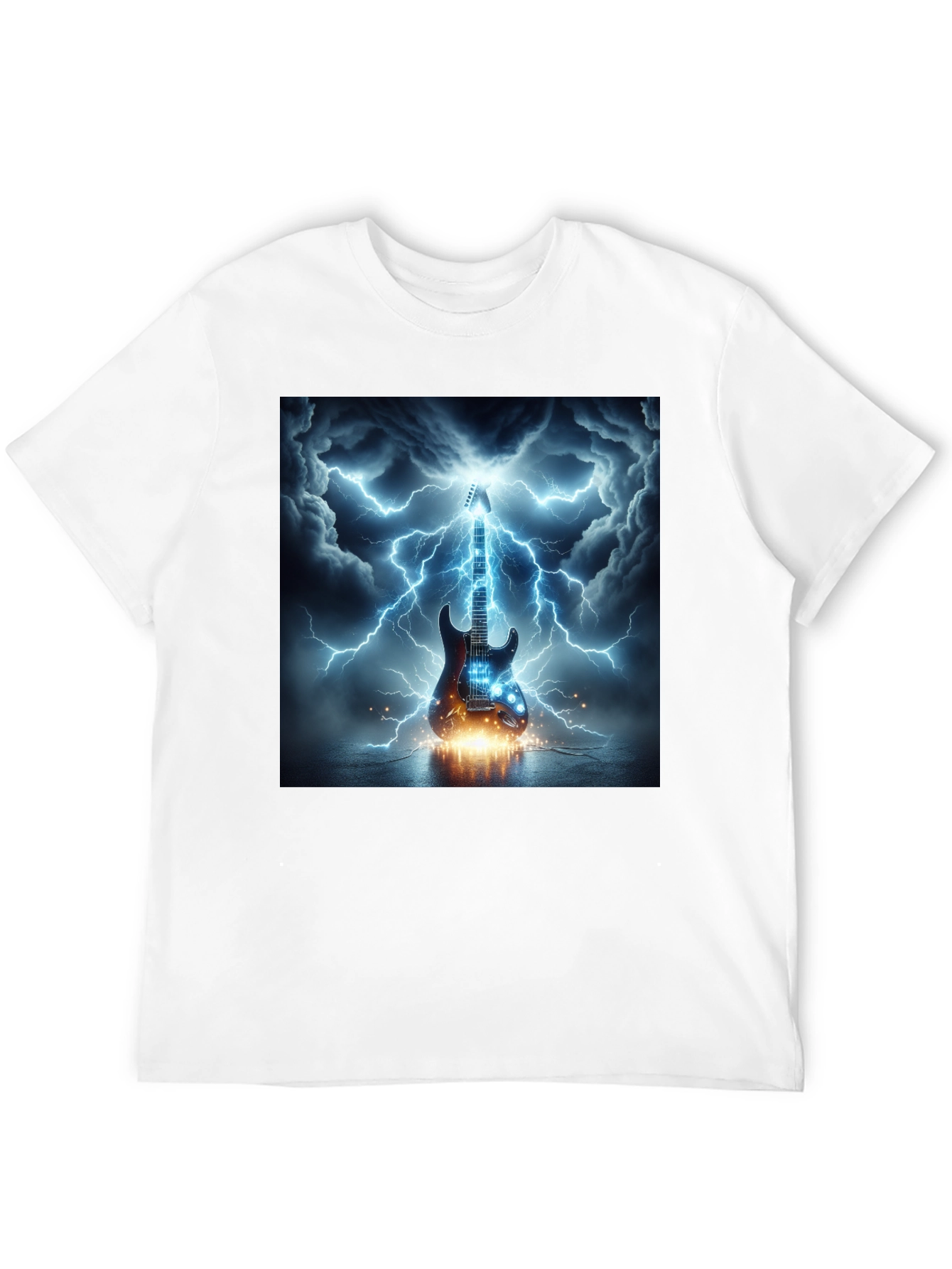 Electric Guitar Lightning T-Shirt