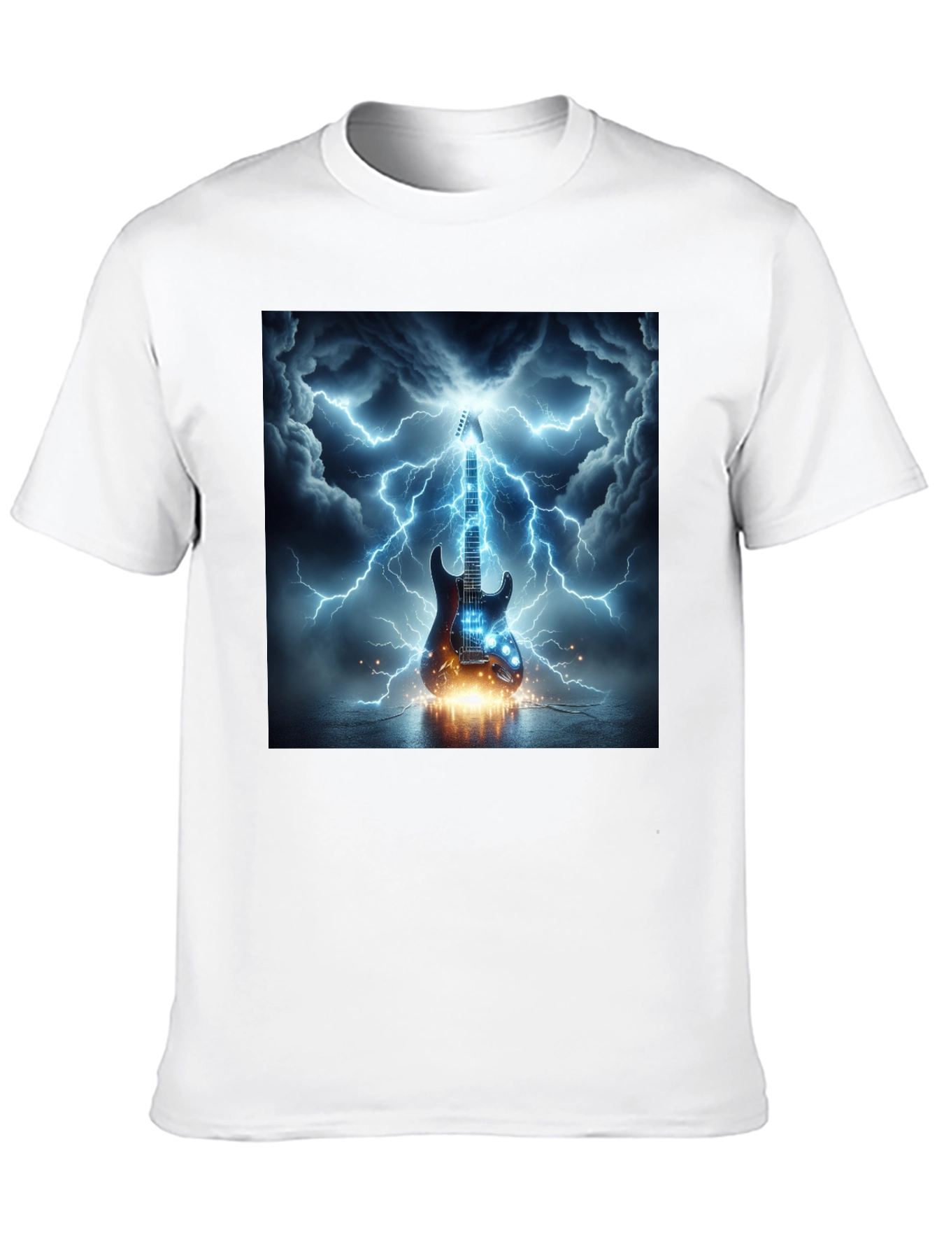 Electric Guitar Lightning T-Shirt