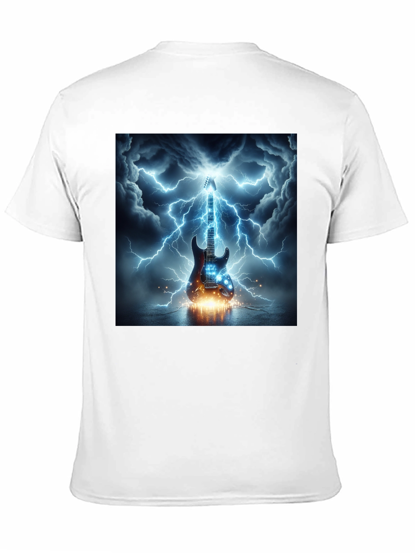 Electric Guitar Lightning T-Shirt